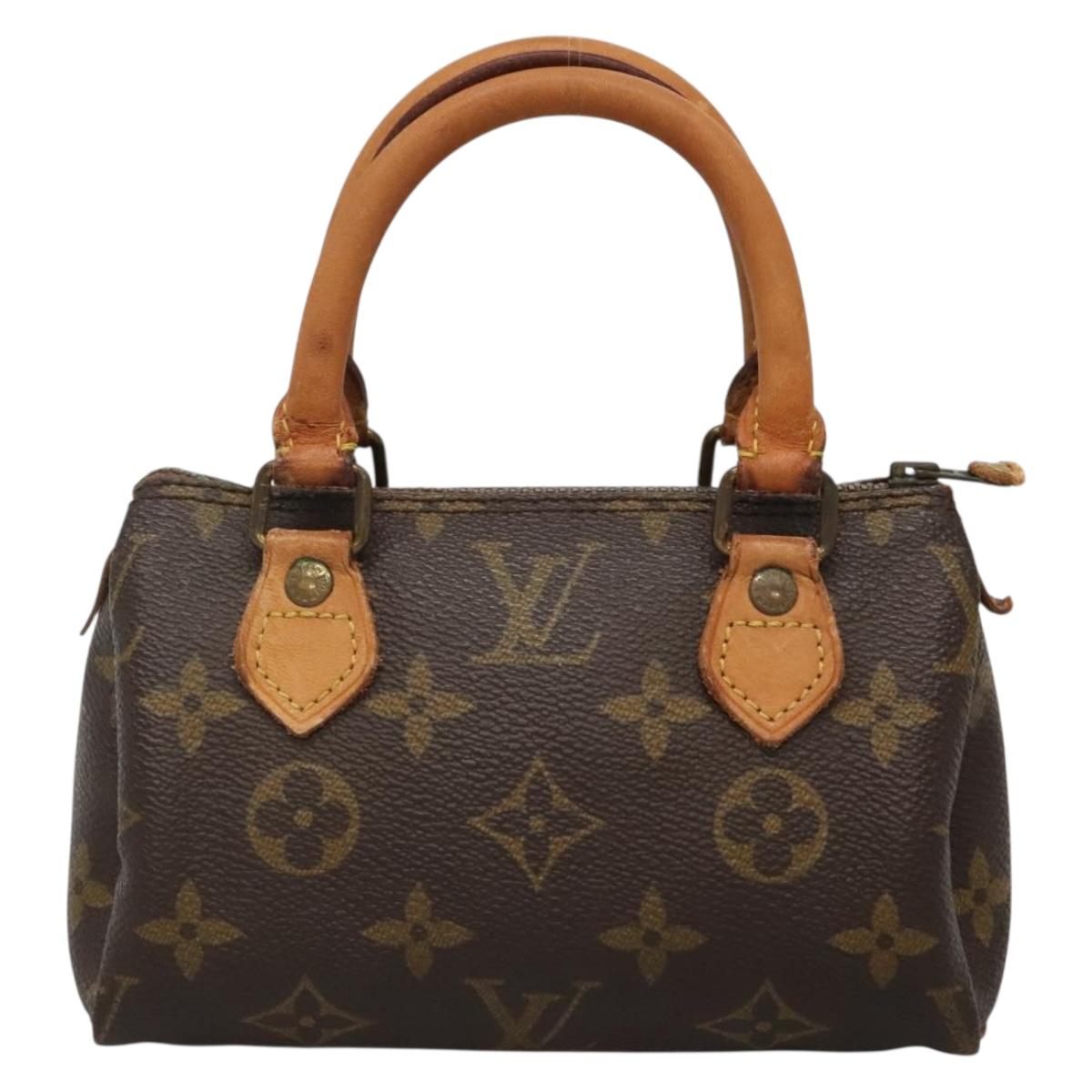 LOUIS VUITTON Monogram Mini Speedy Hand Bag M41534 LV Auth 137069