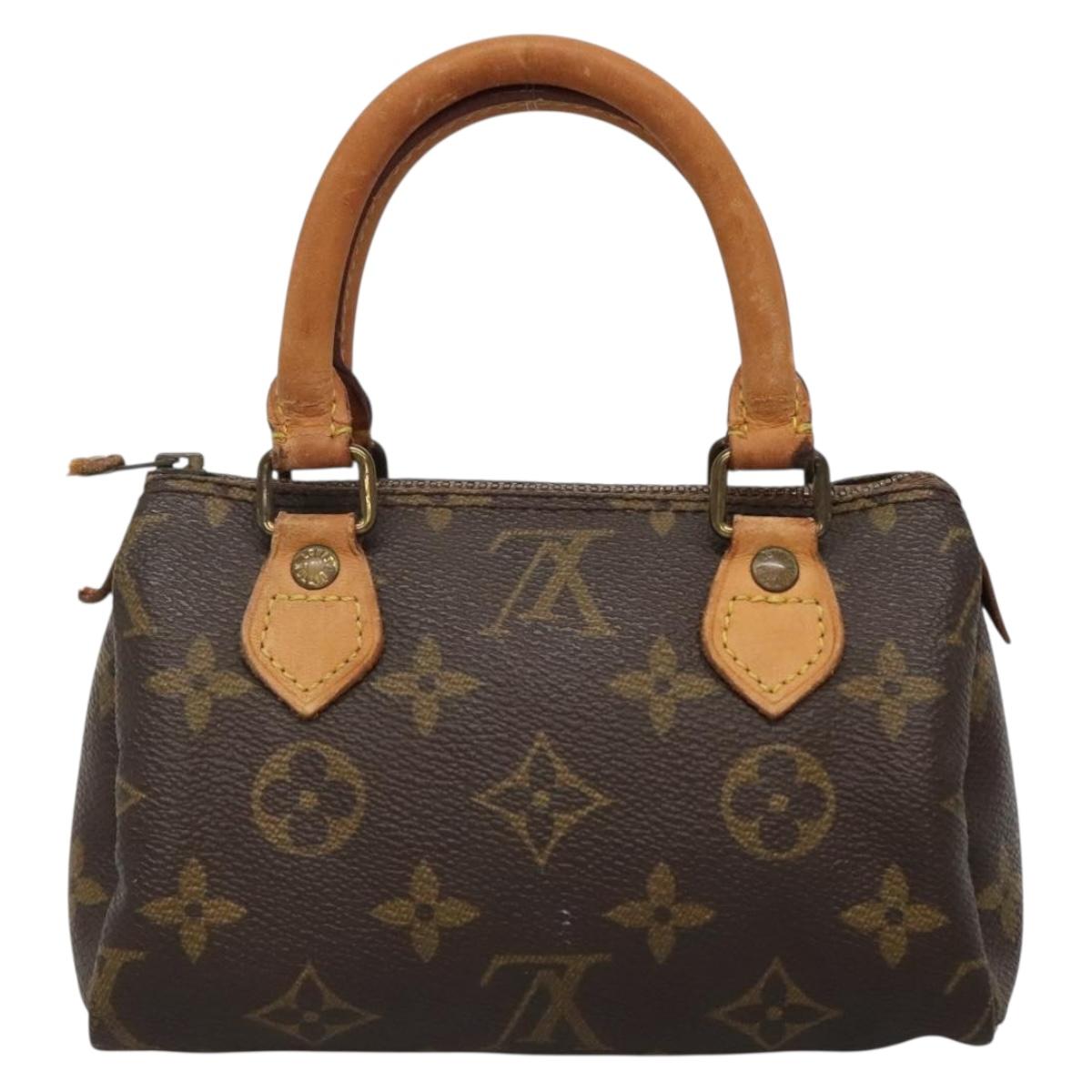 LOUIS VUITTON Monogram Mini Speedy Hand Bag M41534 LV Auth 137069