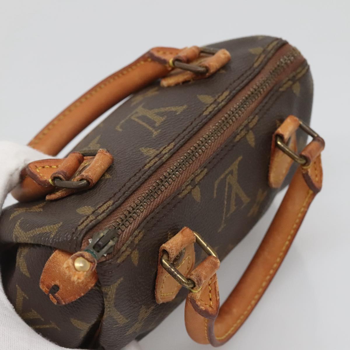 LOUIS VUITTON Monogram Mini Speedy Hand Bag M41534 LV Auth 137069
