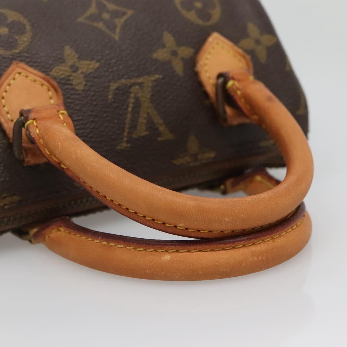 LOUIS VUITTON Monogram Mini Speedy Hand Bag M41534 LV Auth 137069