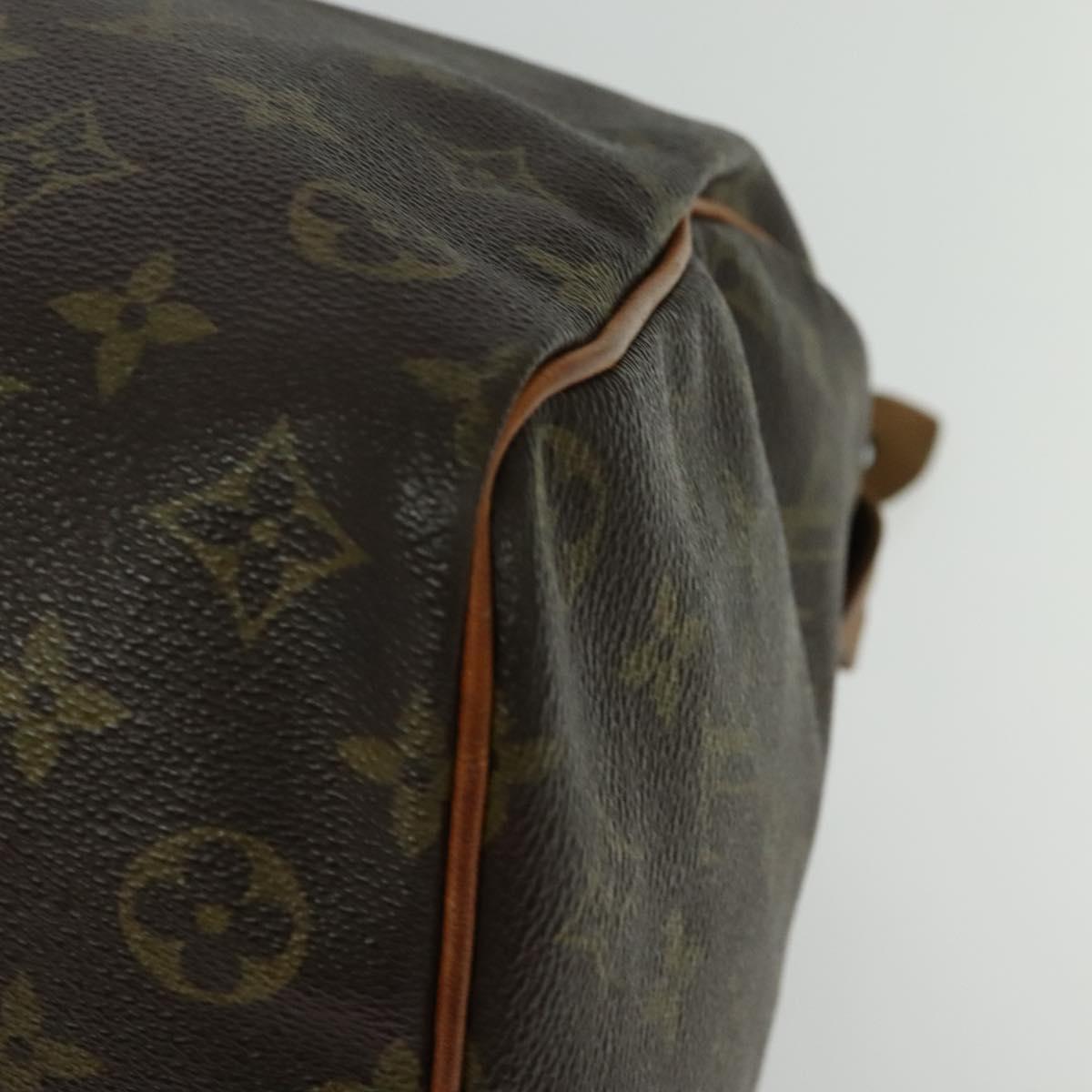 LOUIS VUITTON Monogram Speedy 35 Hand Bag M41524 LV Auth 137075