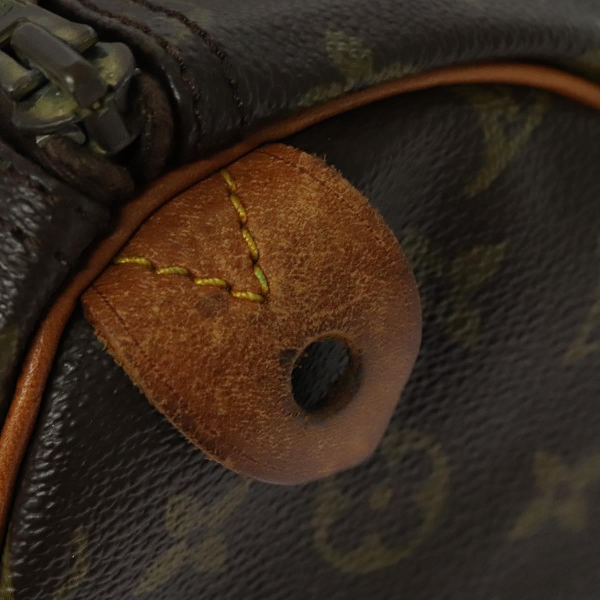 LOUIS VUITTON Monogram Speedy 35 Hand Bag M41524 LV Auth 137075