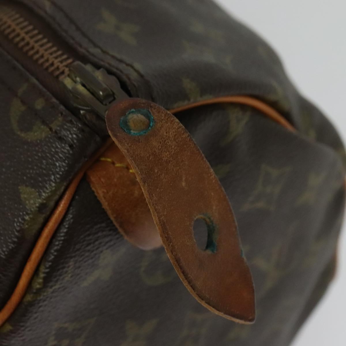 LOUIS VUITTON Monogram Speedy 35 Hand Bag M41524 LV Auth 137075