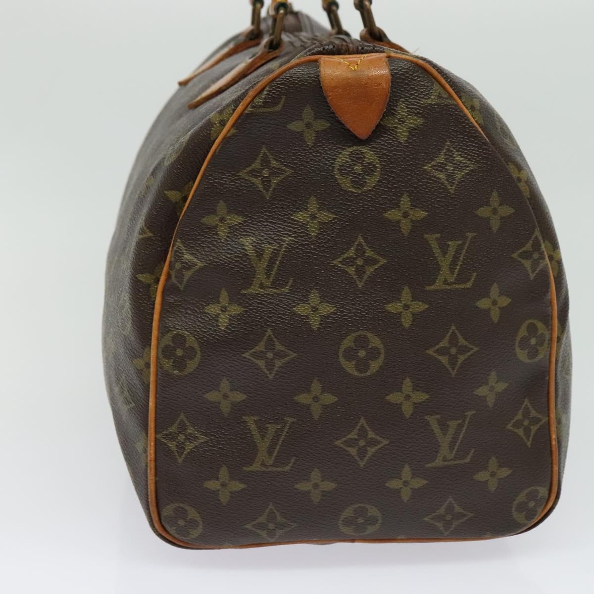 LOUIS VUITTON Monogram Speedy 35 Hand Bag M41524 LV Auth 137075