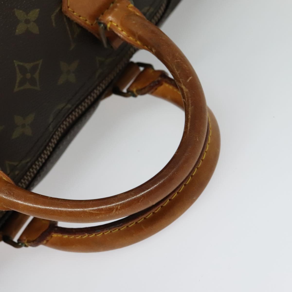 LOUIS VUITTON Monogram Speedy 35 Hand Bag M41524 LV Auth 137075