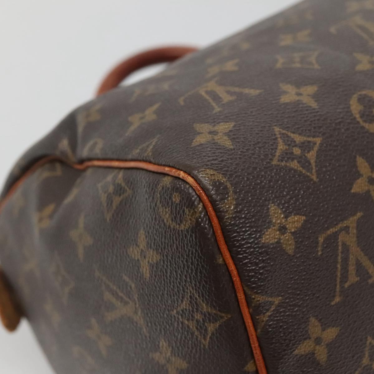 LOUIS VUITTON Monogram Speedy 30 Hand Bag M41526 LV Auth 137078