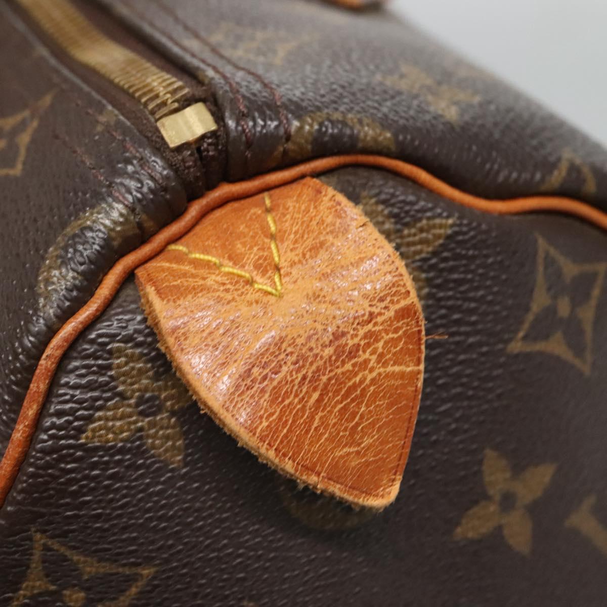 LOUIS VUITTON Monogram Speedy 30 Hand Bag M41526 LV Auth 137078