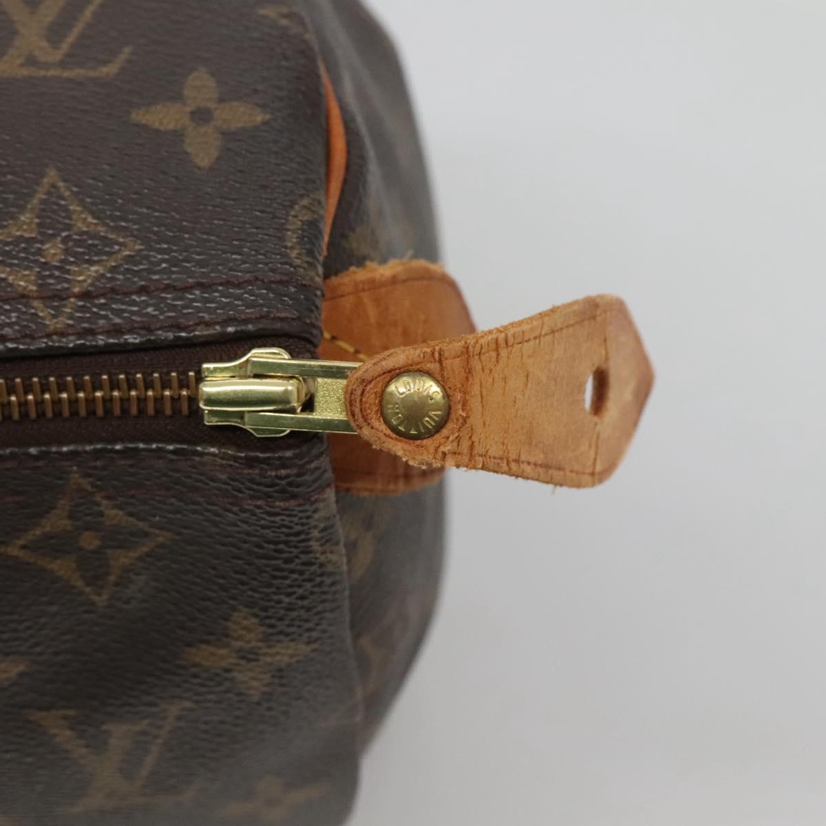 LOUIS VUITTON Monogram Speedy 30 Hand Bag M41526 LV Auth 137078