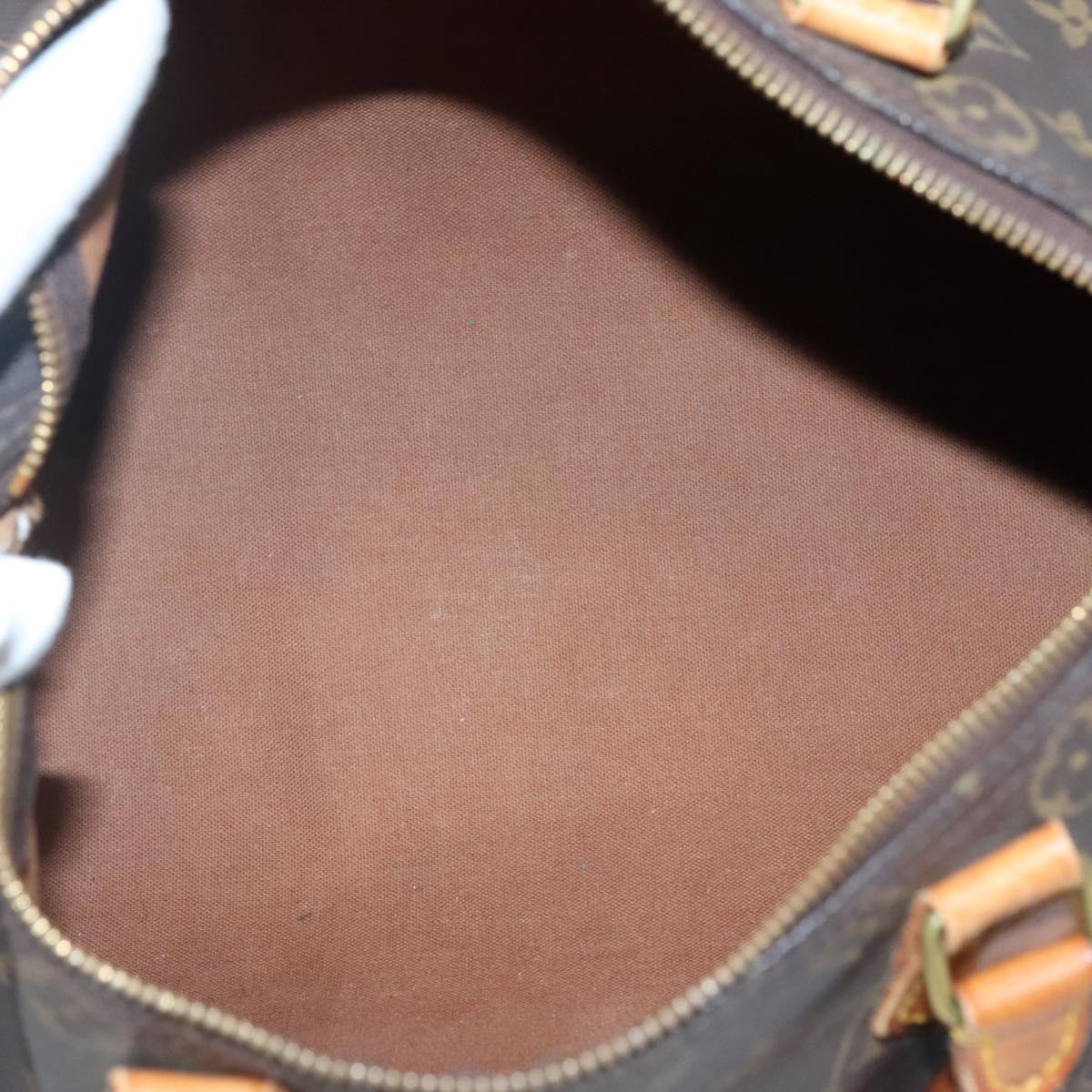 LOUIS VUITTON Monogram Speedy 30 Hand Bag M41526 LV Auth 137078
