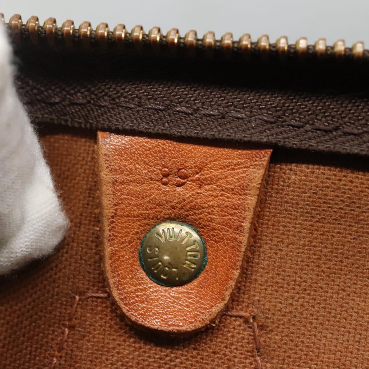 LOUIS VUITTON Monogram Speedy 30 Hand Bag M41526 LV Auth 137078