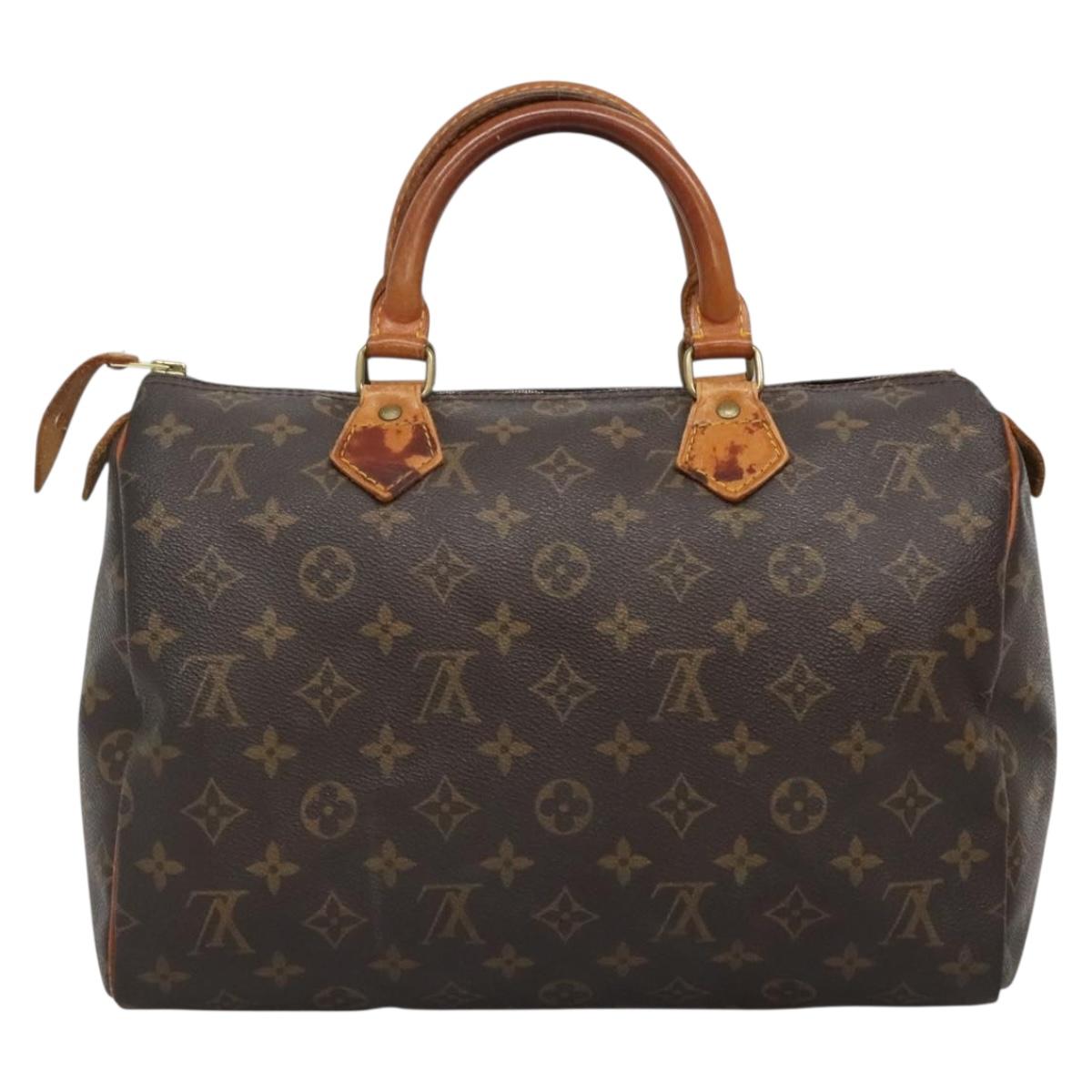 LOUIS VUITTON Monogram Speedy 30 Hand Bag M41526 LV Auth 137078