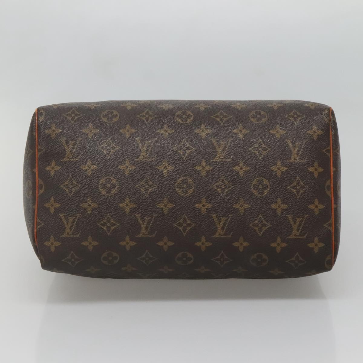 LOUIS VUITTON Monogram Speedy 30 Hand Bag M41526 LV Auth 137078
