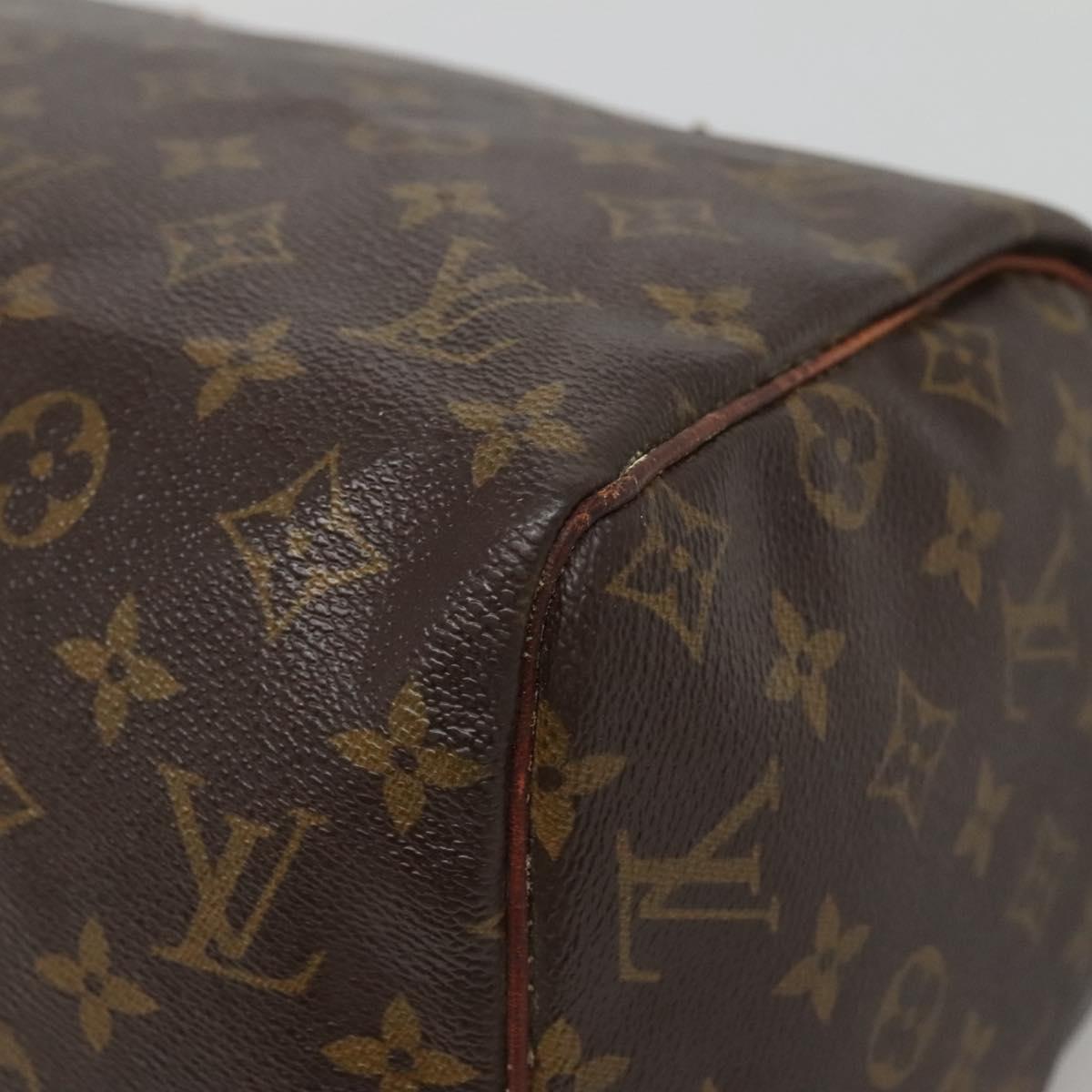LOUIS VUITTON Monogram Speedy 30 Hand Bag M41526 LV Auth 137083