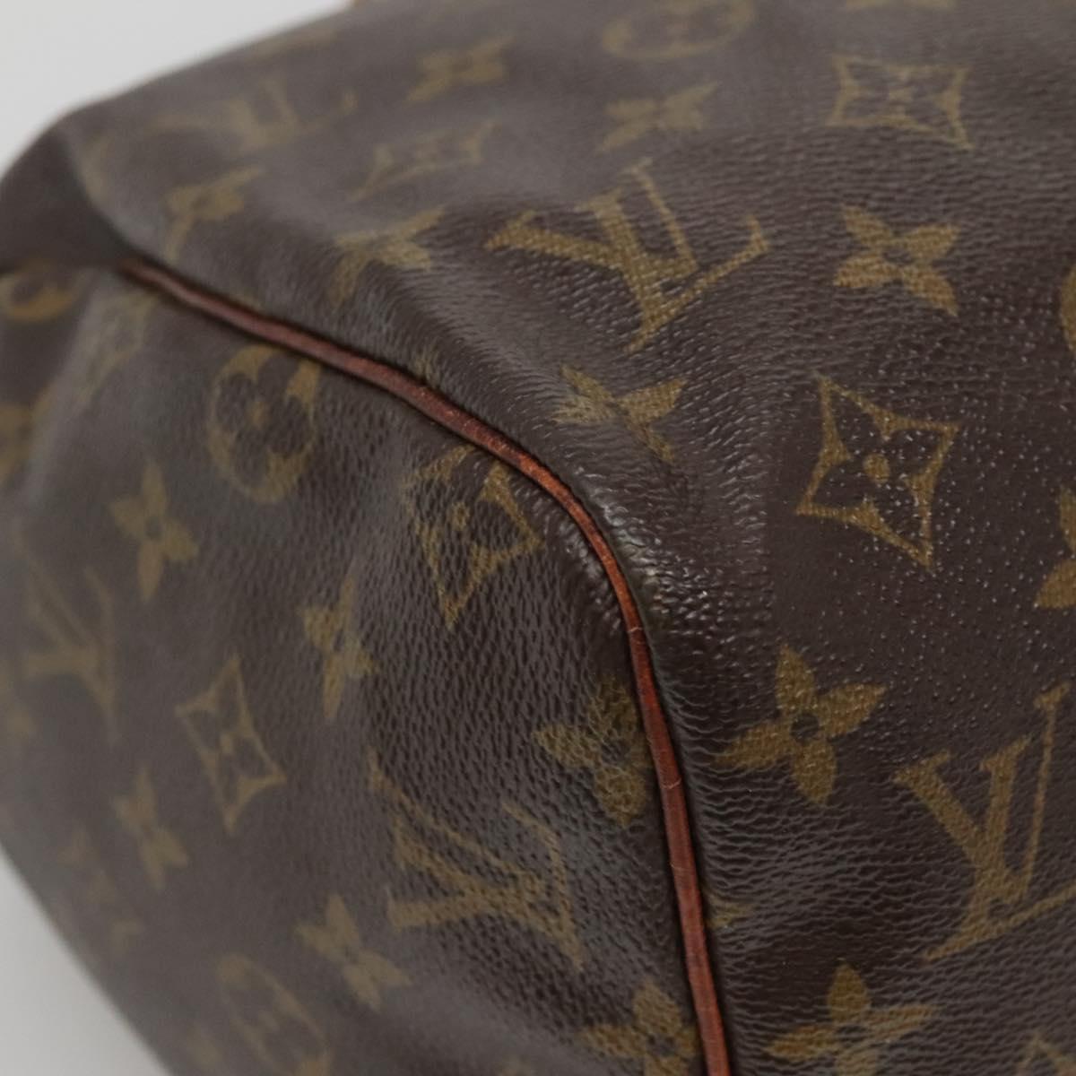 LOUIS VUITTON Monogram Speedy 30 Hand Bag M41526 LV Auth 137083