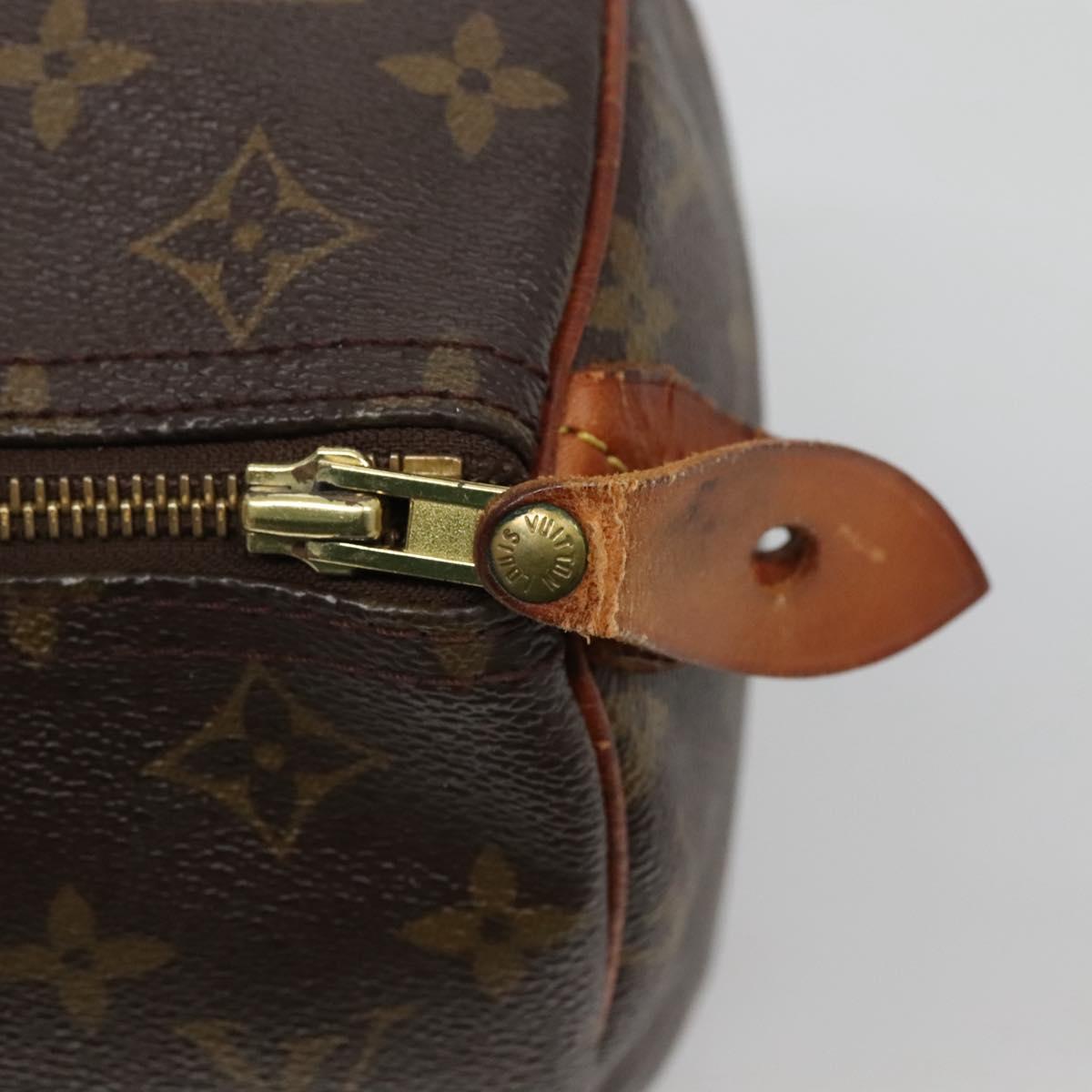 LOUIS VUITTON Monogram Speedy 30 Hand Bag M41526 LV Auth 137083