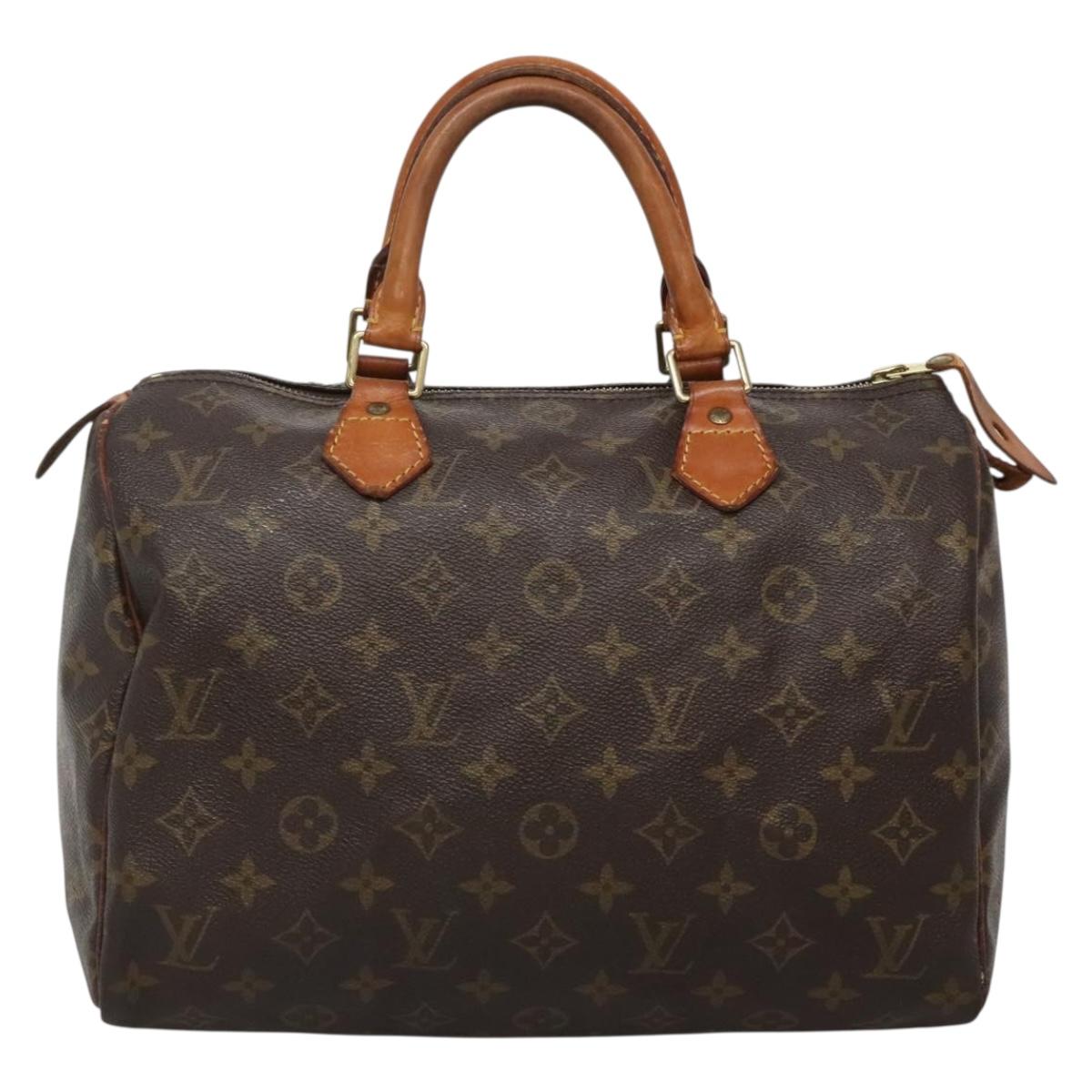 LOUIS VUITTON Monogram Speedy 30 Hand Bag M41526 LV Auth 137083