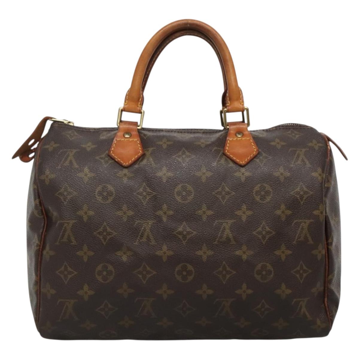 LOUIS VUITTON Monogram Speedy 30 Hand Bag M41526 LV Auth 137083