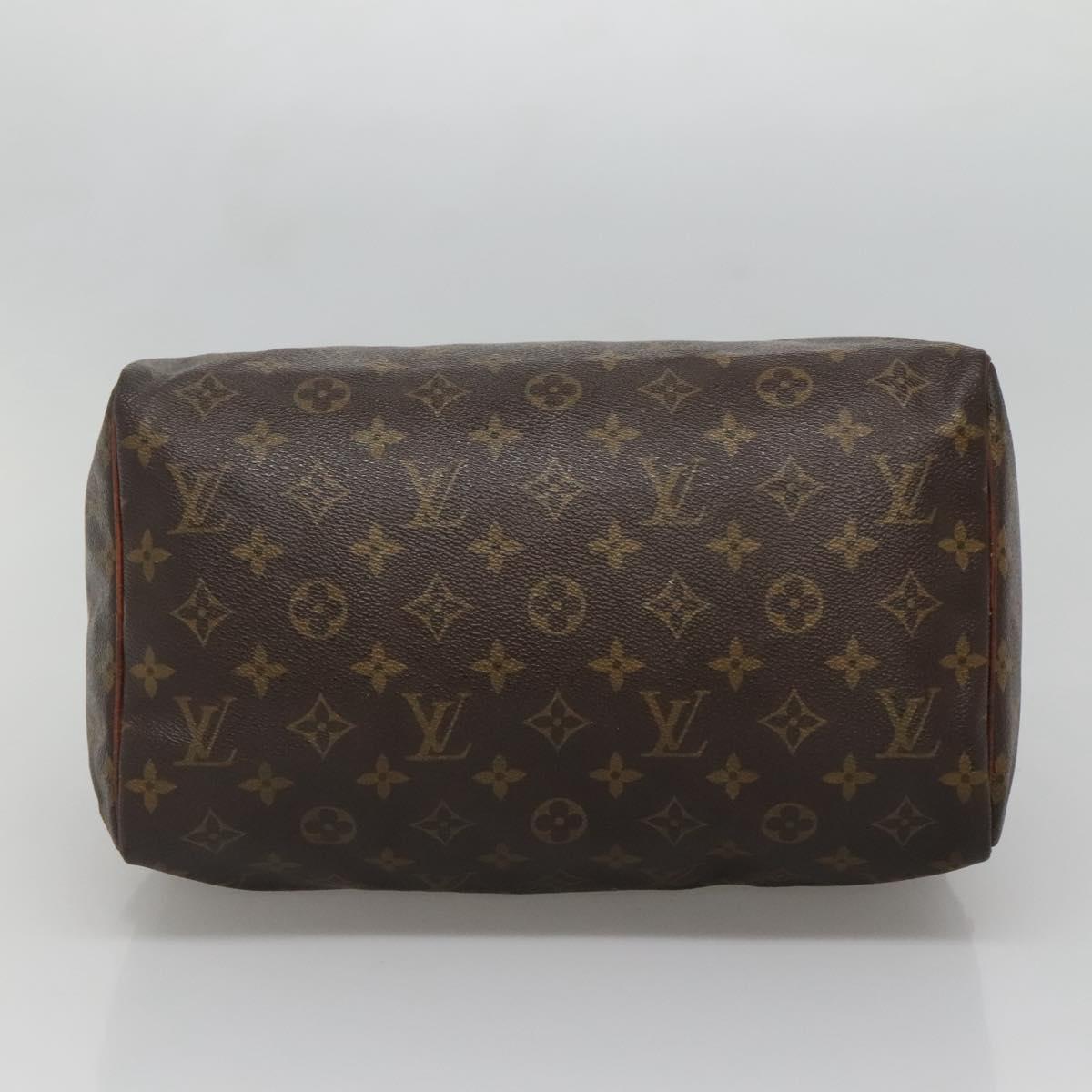 LOUIS VUITTON Monogram Speedy 30 Hand Bag M41526 LV Auth 137083