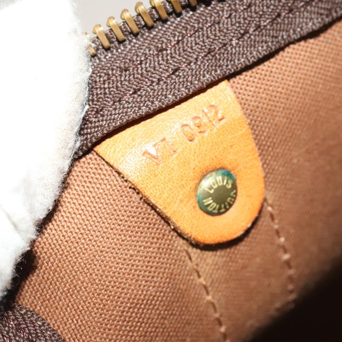 LOUIS VUITTON Monogram Keepall Bandouliere 60 Boston Bag M41412 LV Auth 137098