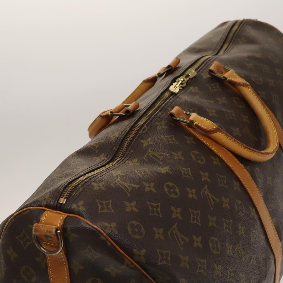 LOUIS VUITTON Monogram Keepall Bandouliere 60 Boston Bag M41412 LV Auth 137098
