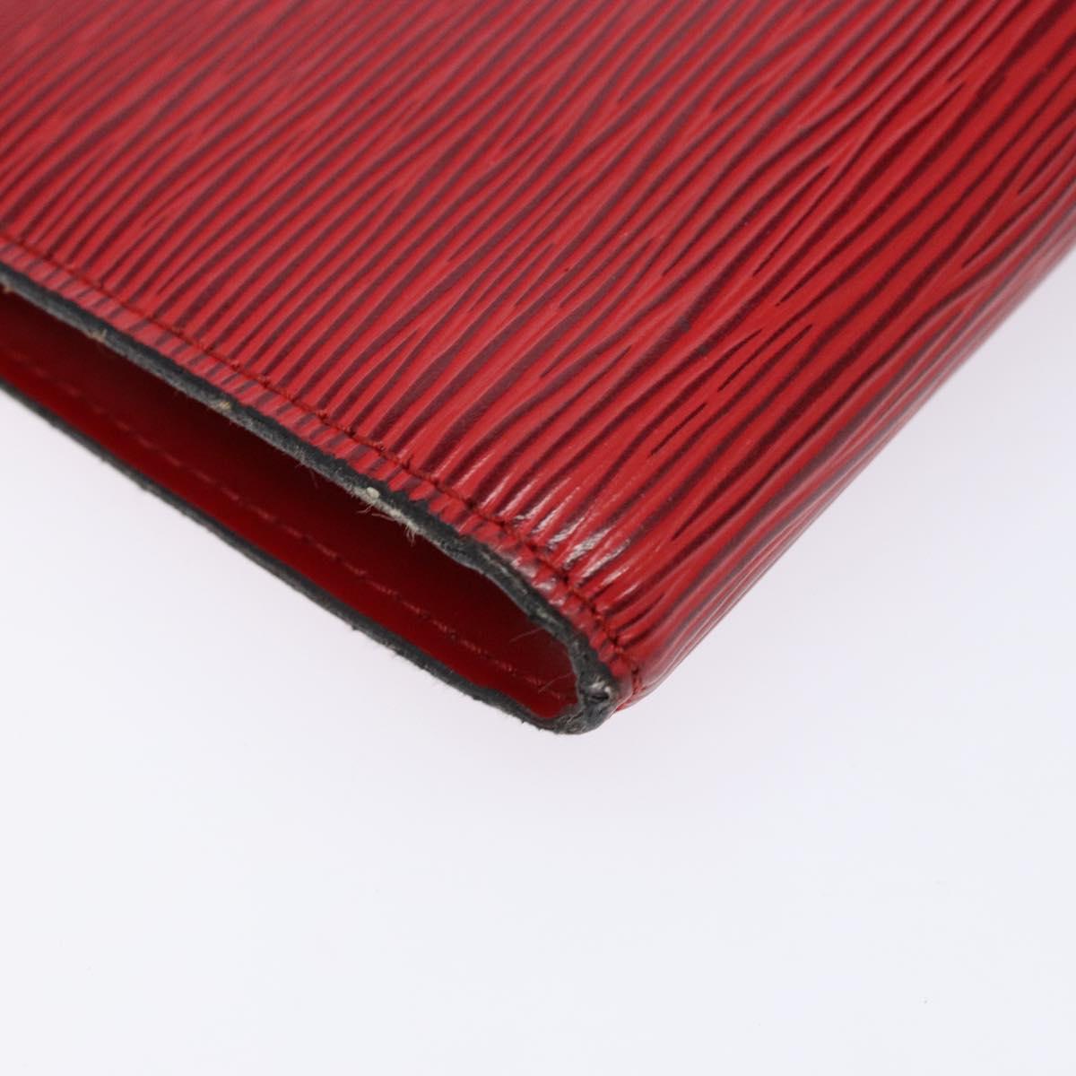 LOUIS VUITTON Epi Pochette Accessoires Pouch Red M52947 LV Auth 137108