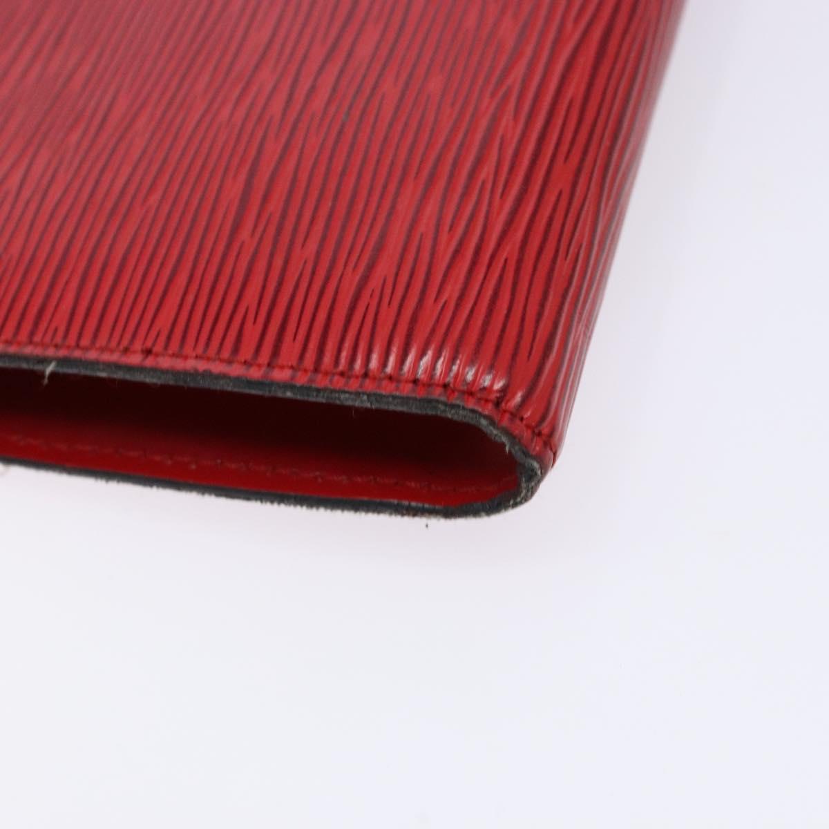 LOUIS VUITTON Epi Pochette Accessoires Pouch Red M52947 LV Auth 137108