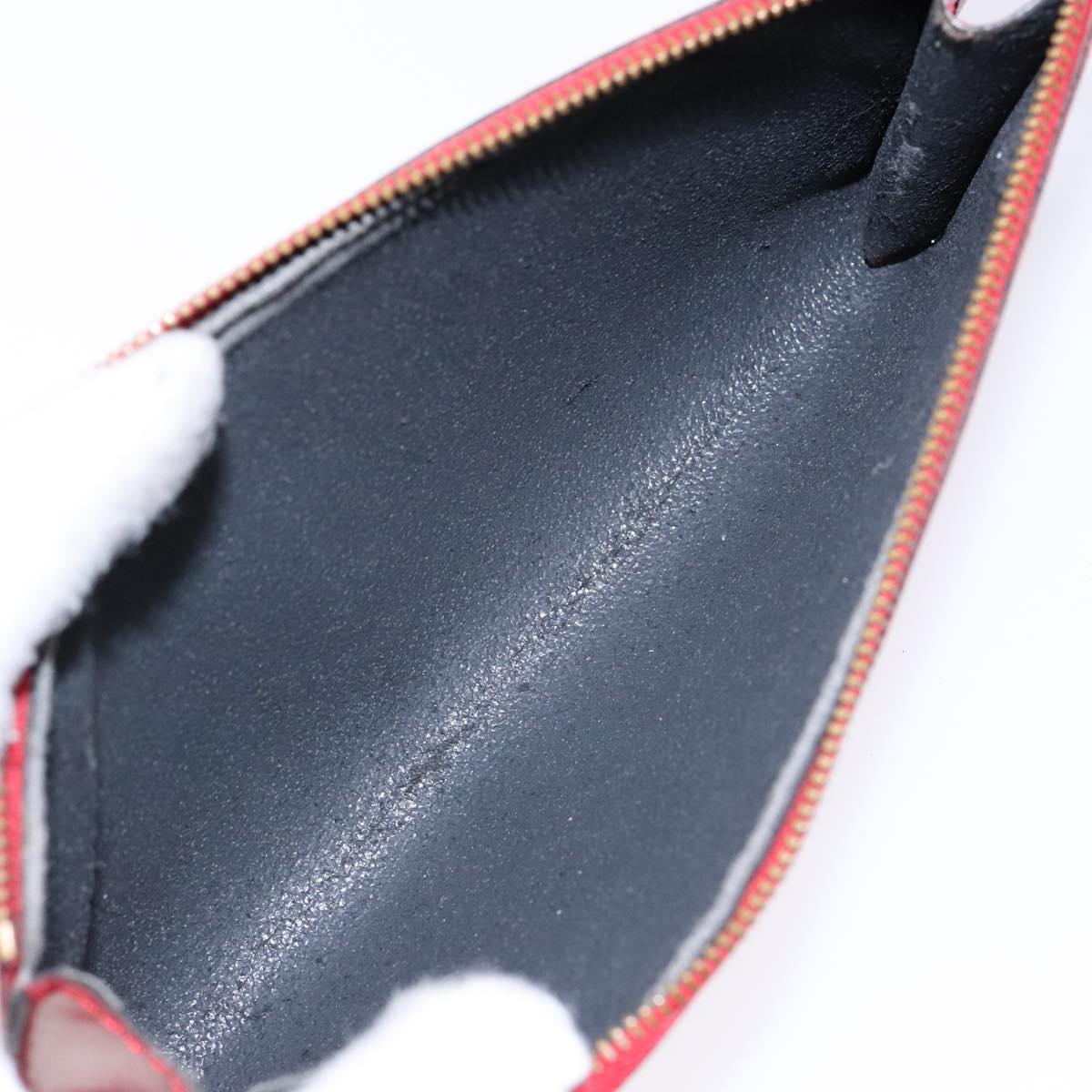 LOUIS VUITTON Epi Pochette Accessoires Pouch Red M52947 LV Auth 137108