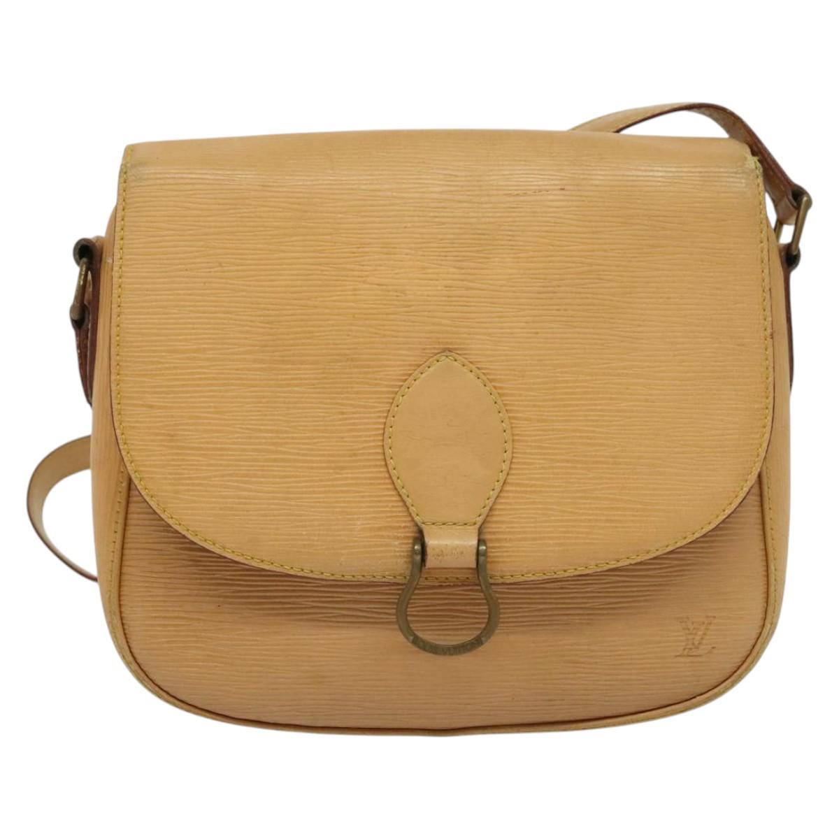 LOUIS VUITTON Epi Saint Cloud GM Shoulder Bag Beige M52196 LV Auth 137110