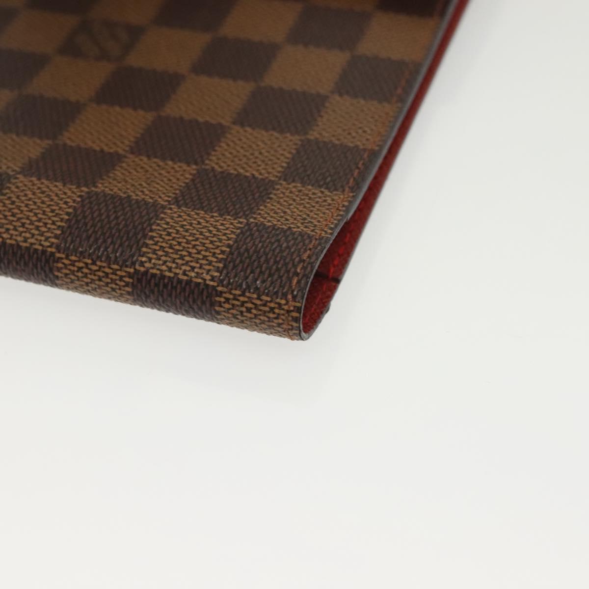 LOUIS VUITTON Damier Ebene CD Case LV Auth 137117