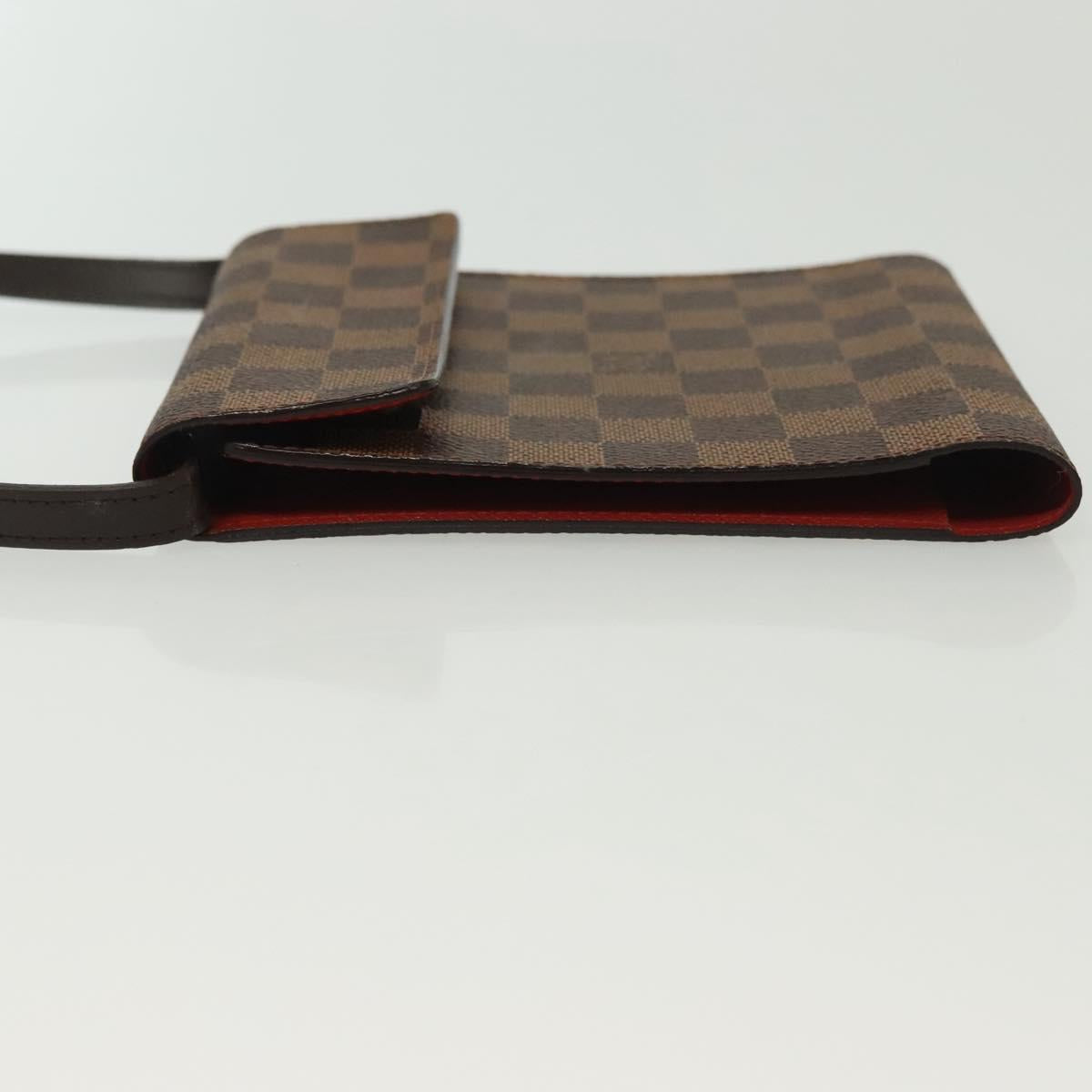 LOUIS VUITTON Damier Ebene CD Case LV Auth 137117