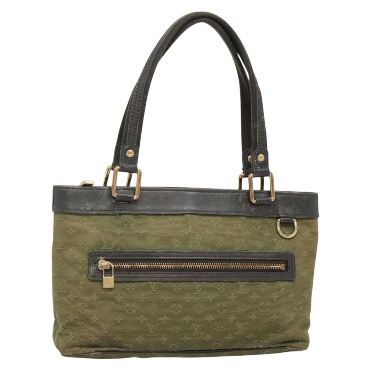 LOUIS VUITTON Monogram Mini Lucille PM Hand Bag TST Khaki M92682 LV Auth 137120