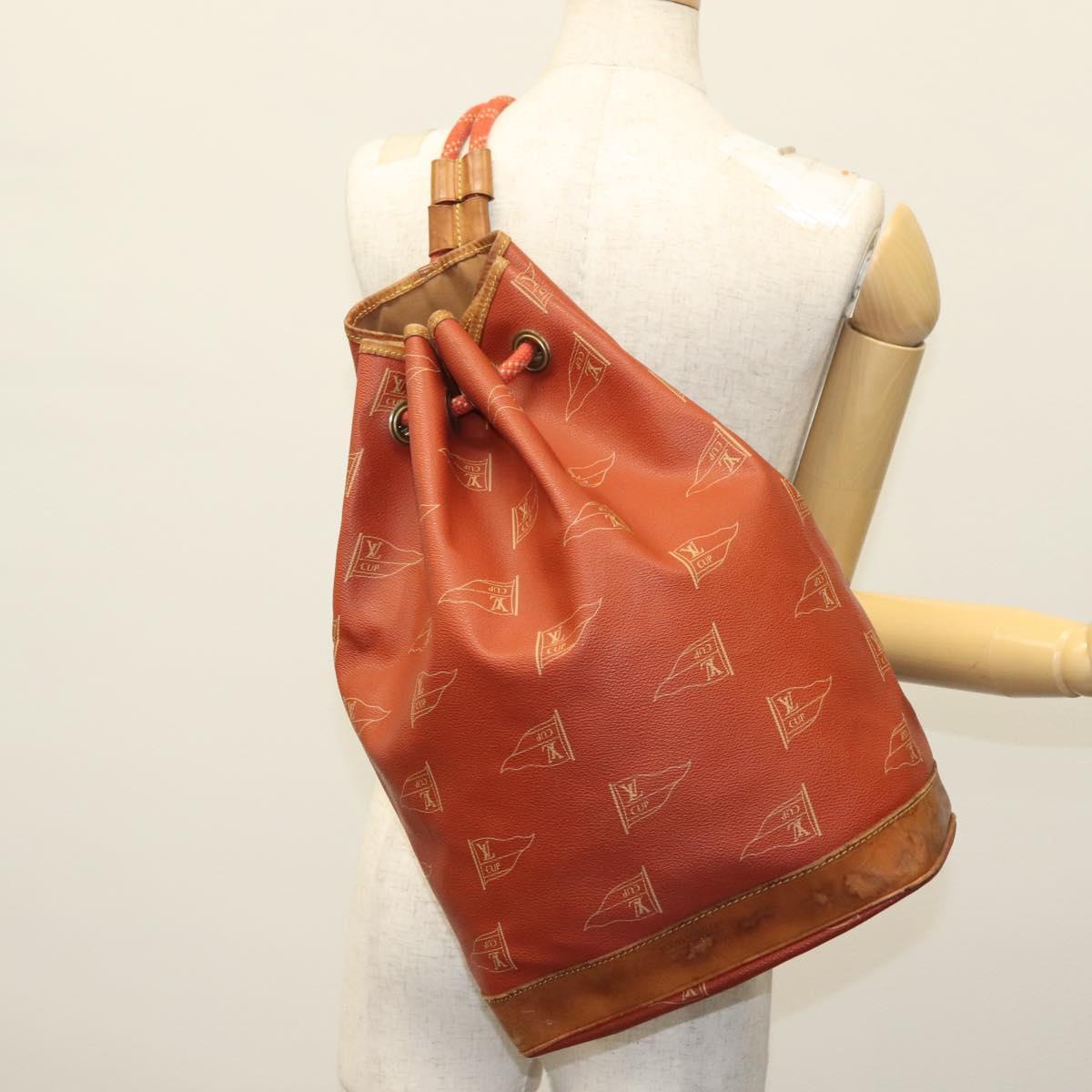 LOUIS VUITTON LV Cup Saint Tropez Shoulder Bag Red M80026 LV Auth 137121