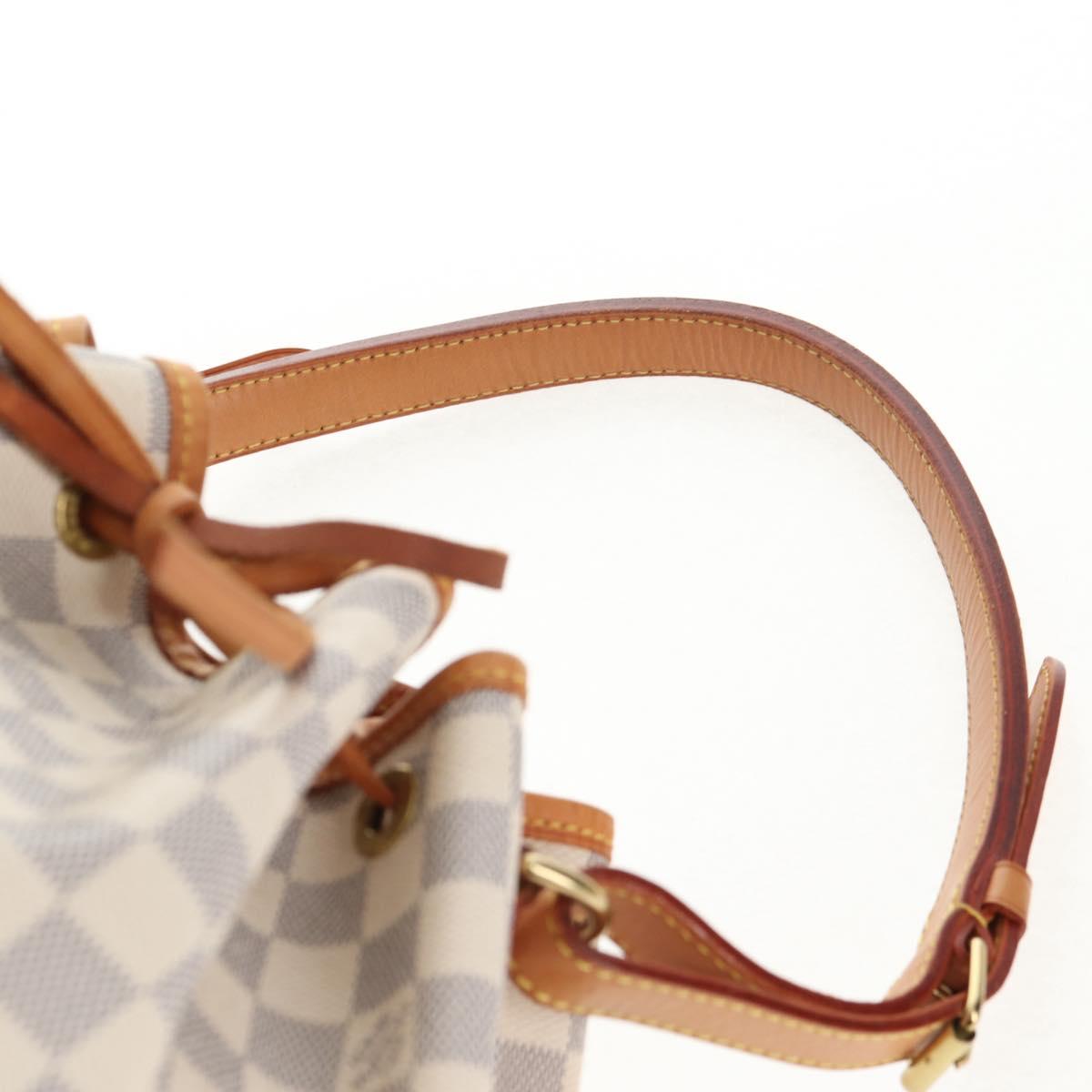 LOUIS VUITTON Damier Azur Noe Shoulder Bag N42222 LV Auth 137147A
