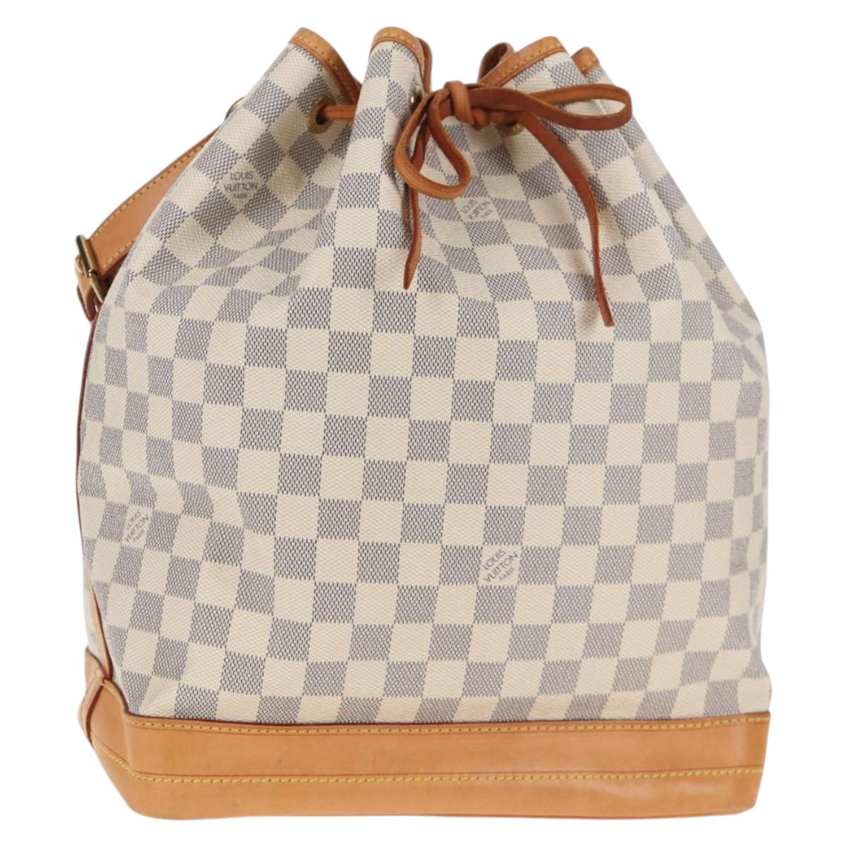 LOUIS VUITTON Damier Azur Noe Shoulder Bag N42222 LV Auth 137147V