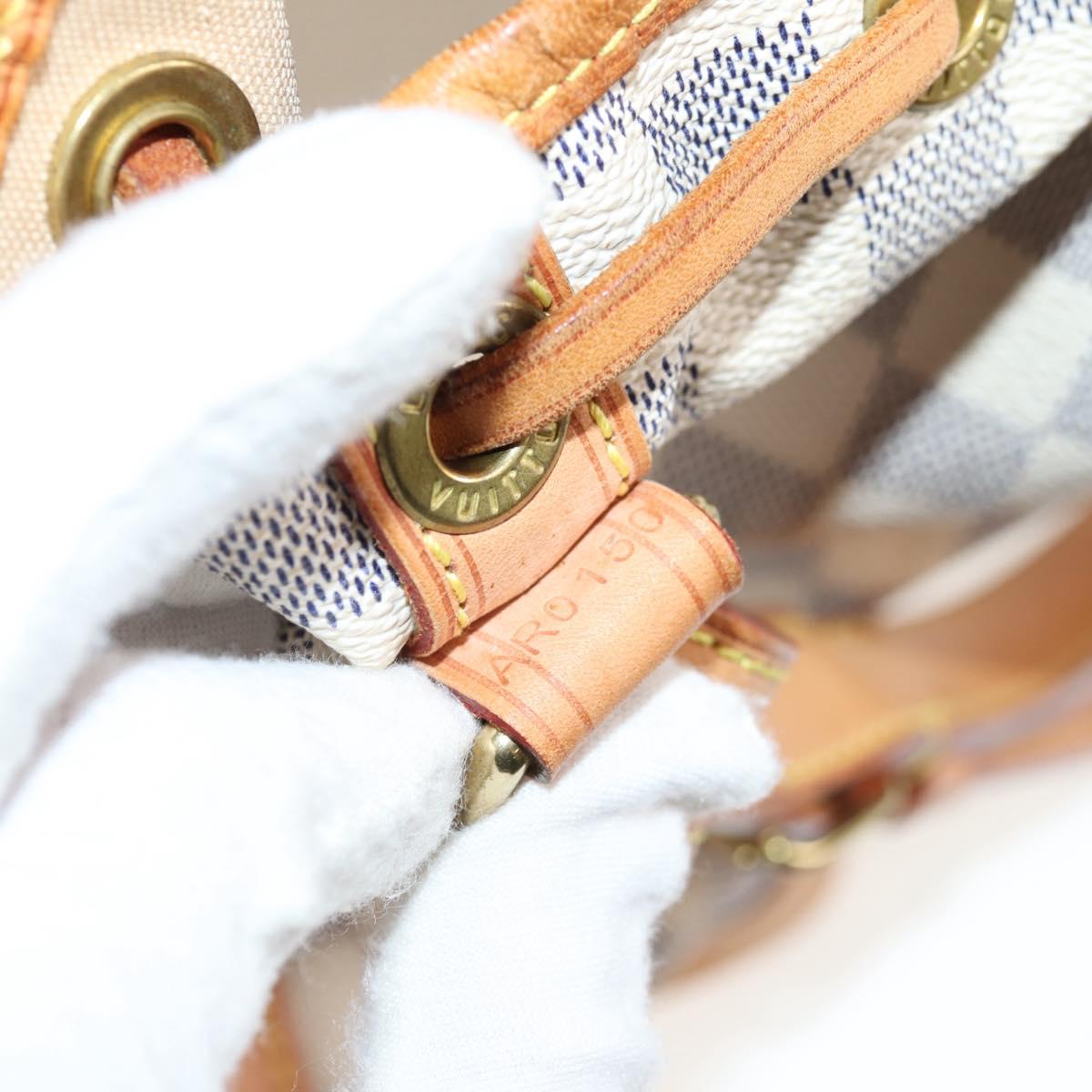 LOUIS VUITTON Damier Azur Noe Shoulder Bag N42222 LV Auth 137147A