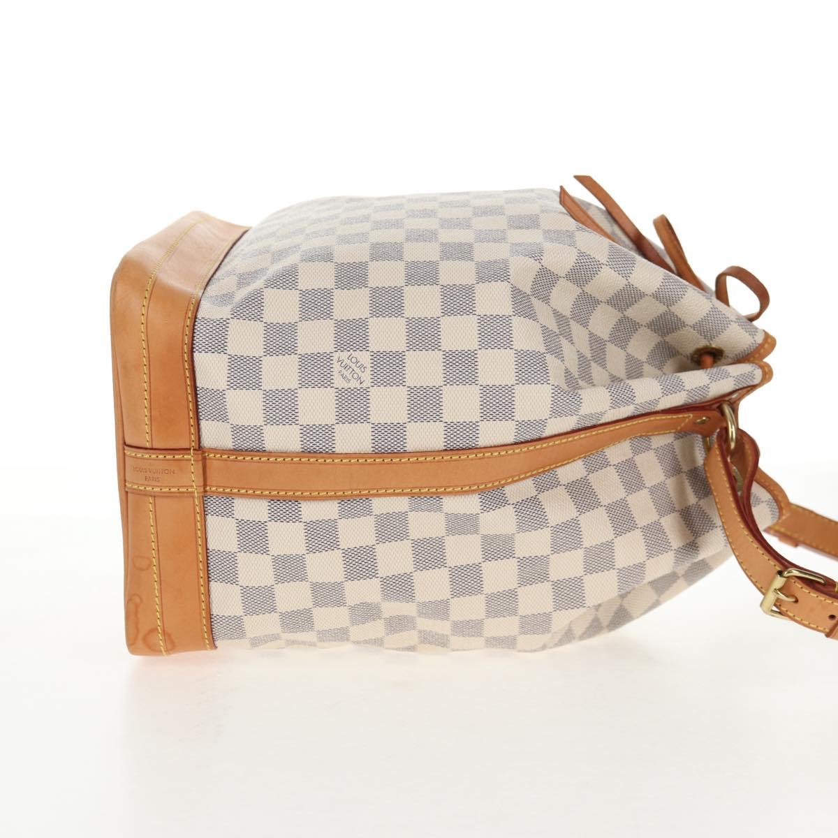 LOUIS VUITTON Damier Azur Noe Shoulder Bag N42222 LV Auth 137147A