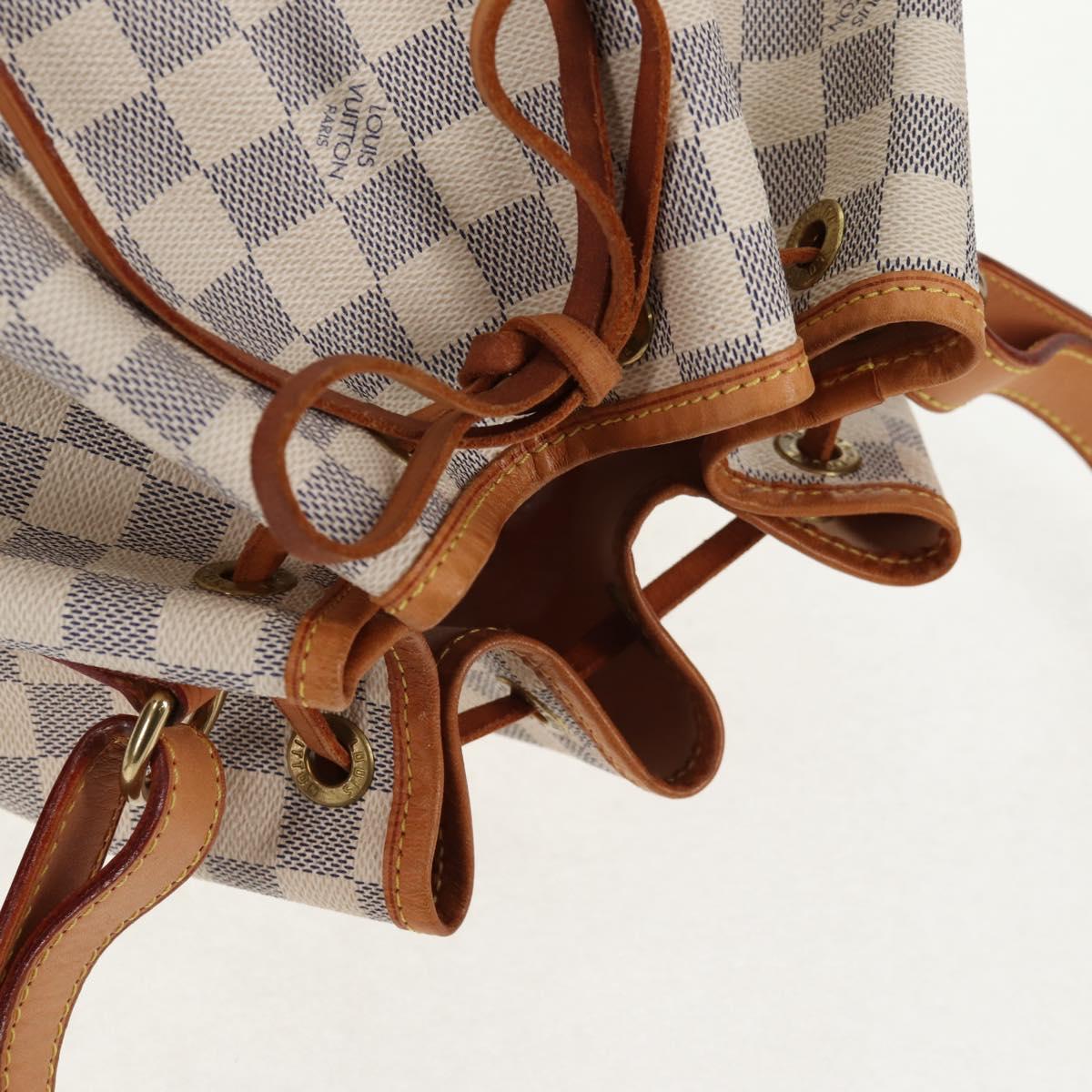 LOUIS VUITTON Damier Azur Noe Shoulder Bag N42222 LV Auth 137147A