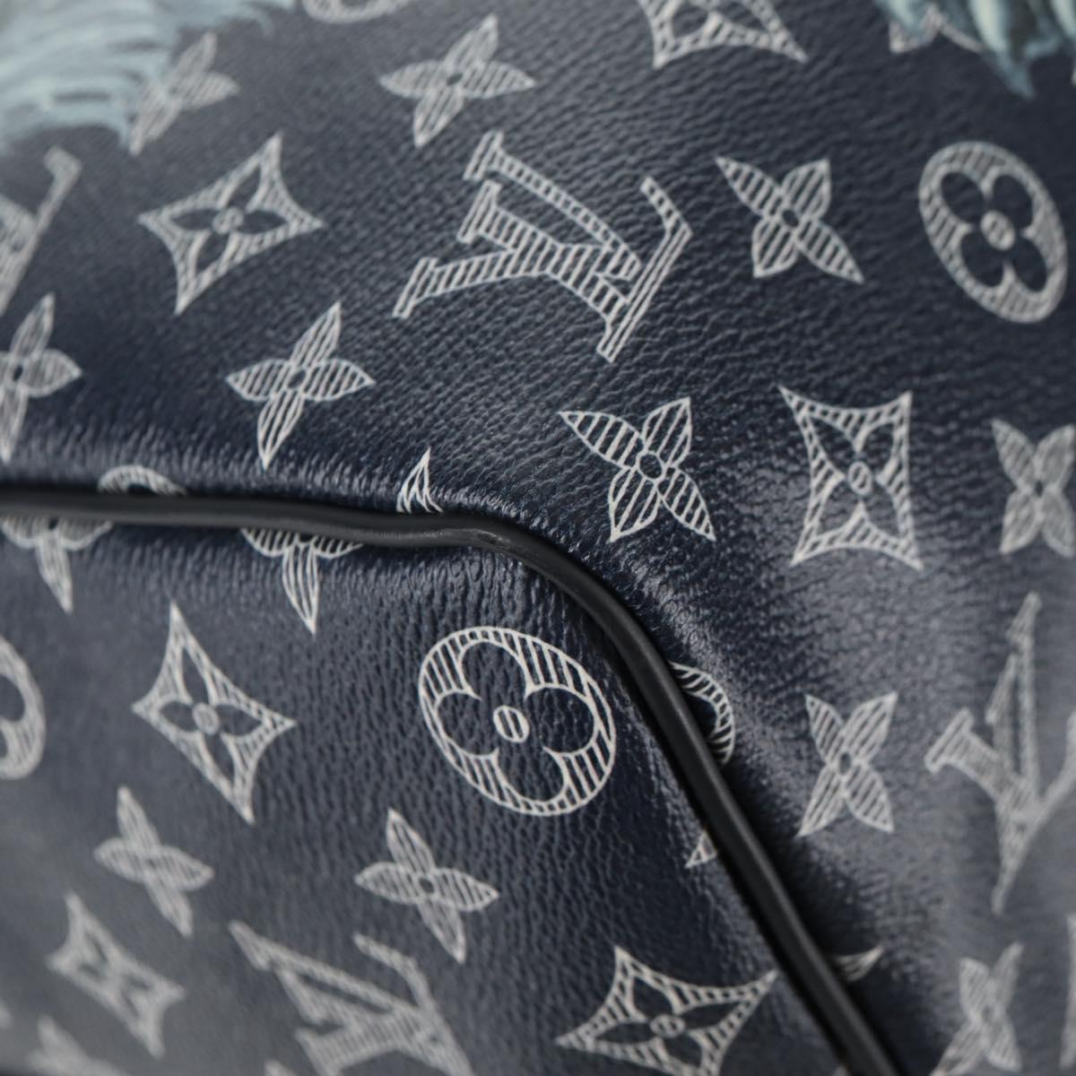 LOUIS VUITTON Monogram Savanna Keepall Bandouliere 45 Bag M54129 LV Auth 137148M