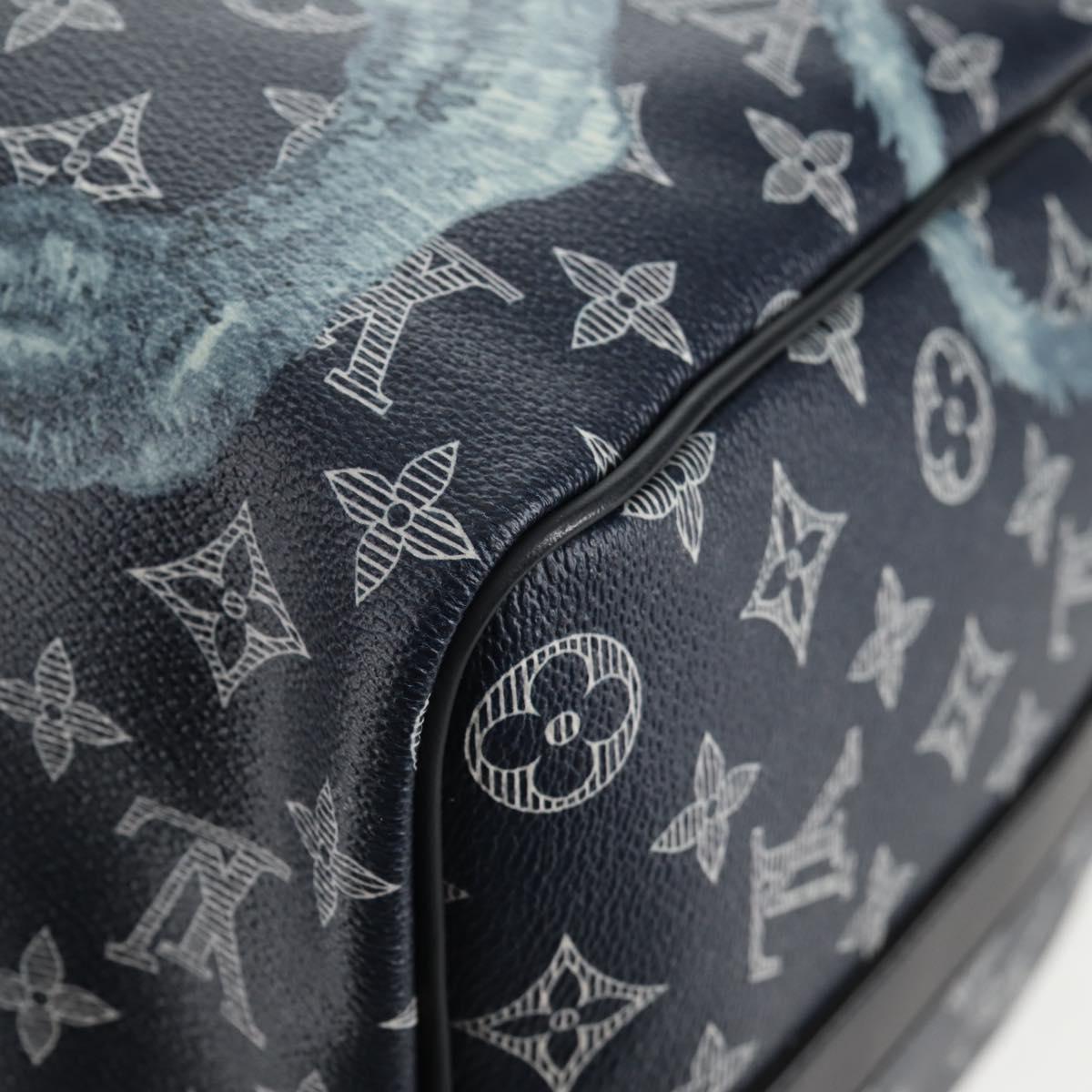 LOUIS VUITTON Monogram Savanna Keepall Bandouliere 45 Bag M54129 LV Auth 137148SM