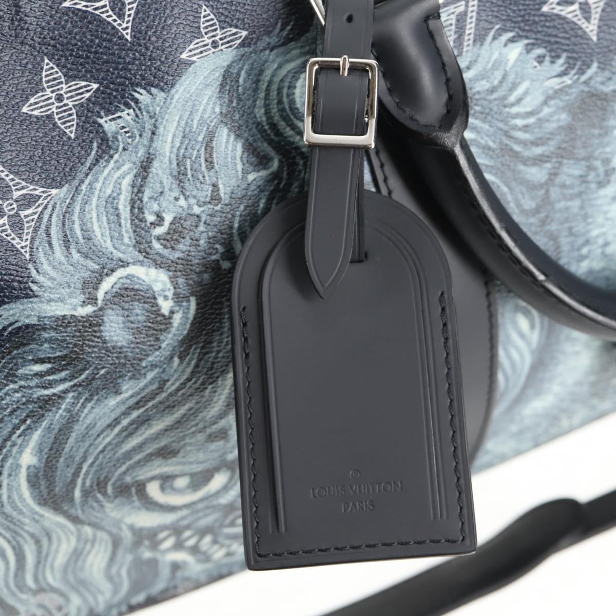 LOUIS VUITTON Monogram Savanna Keepall Bandouliere 45 Bag M54129 LV Auth 137148M