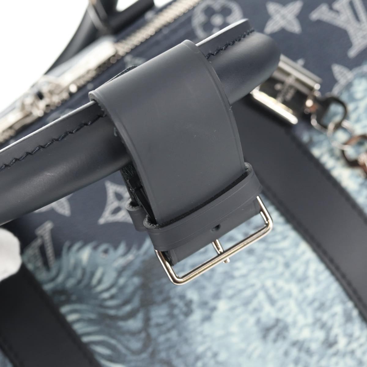 LOUIS VUITTON Monogram Savanna Keepall Bandouliere 45 Bag M54129 LV Auth 137148SM