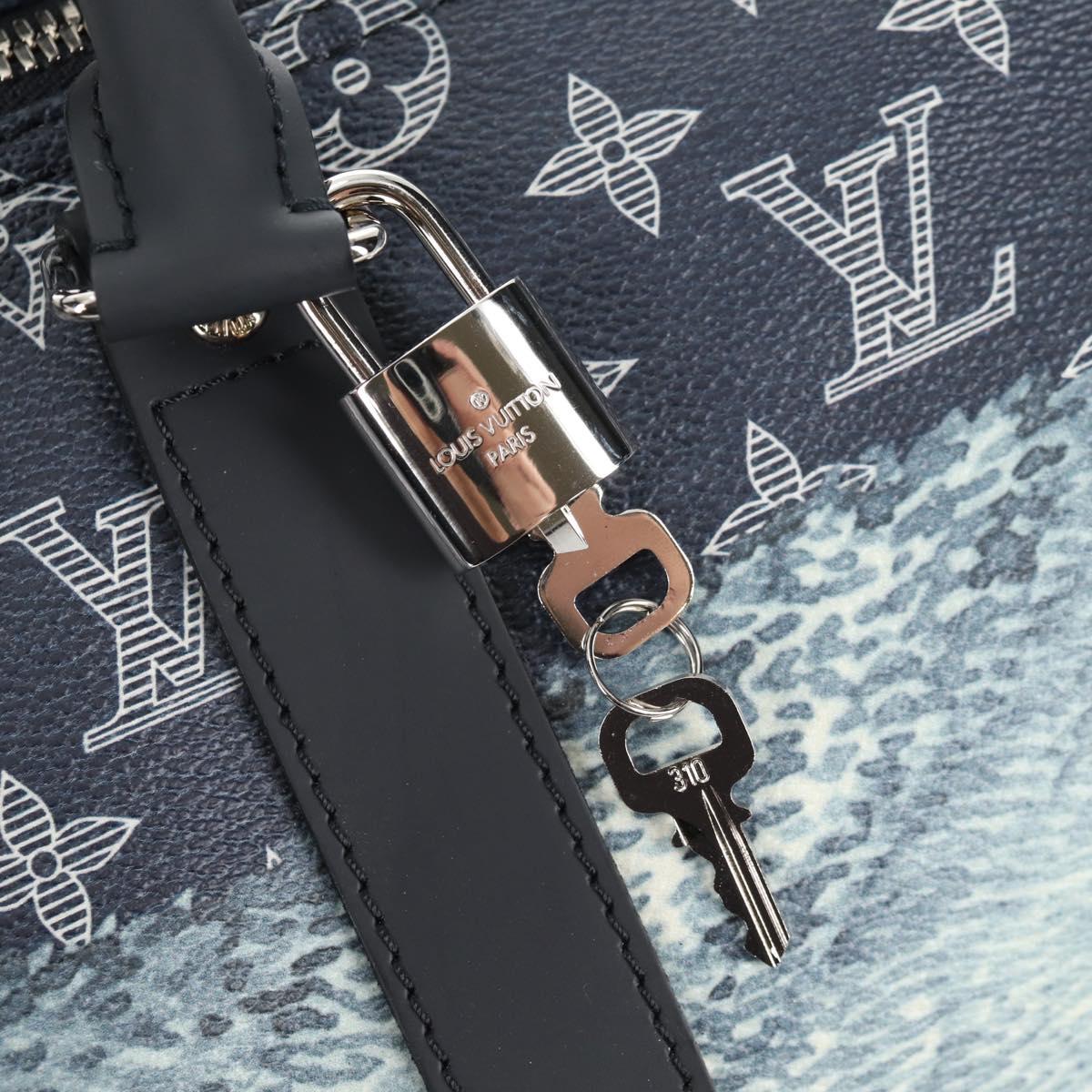 LOUIS VUITTON Monogram Savanna Keepall Bandouliere 45 Bag M54129 LV Auth 137148SM