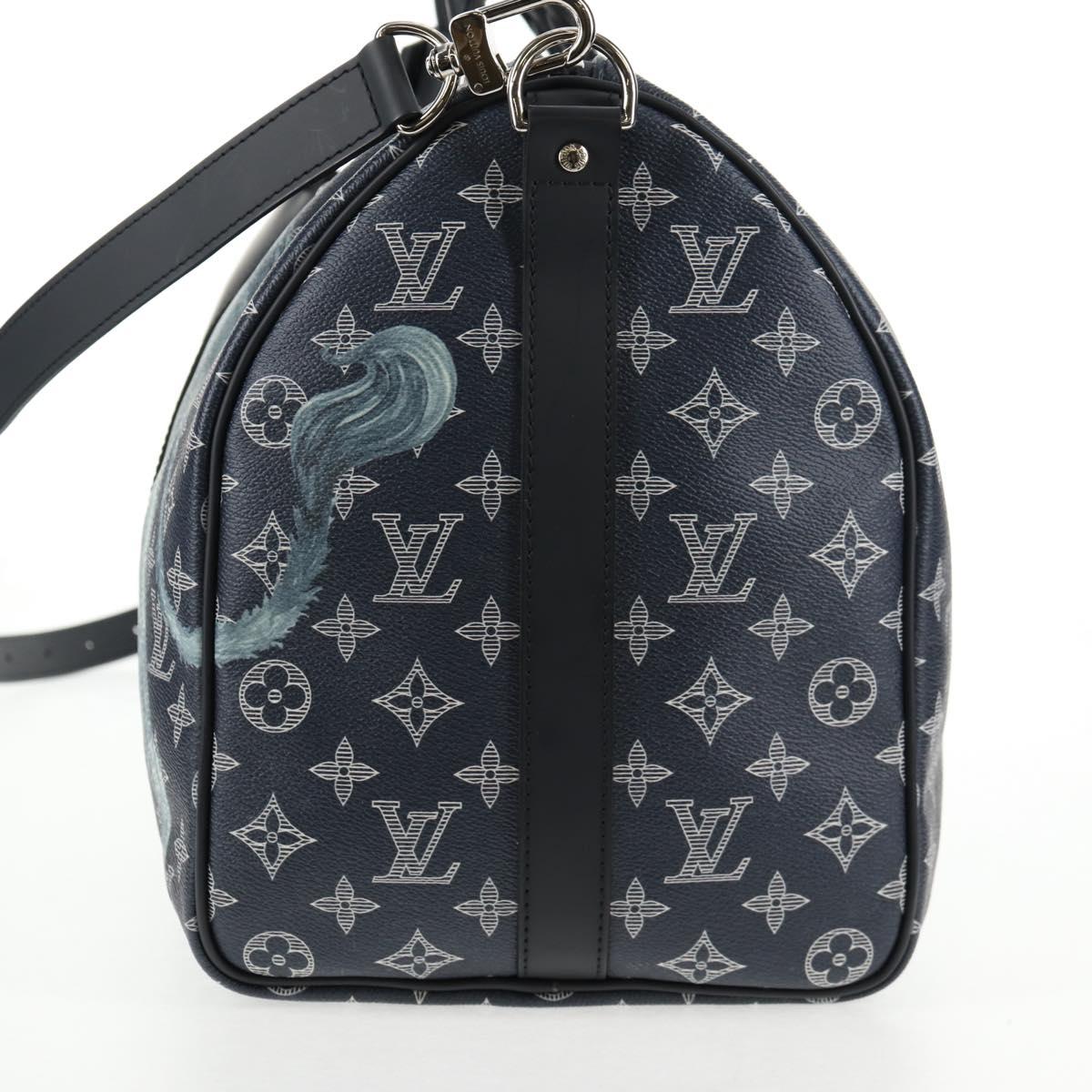 LOUIS VUITTON Monogram Savanna Keepall Bandouliere 45 Bag M54129 LV Auth 137148M