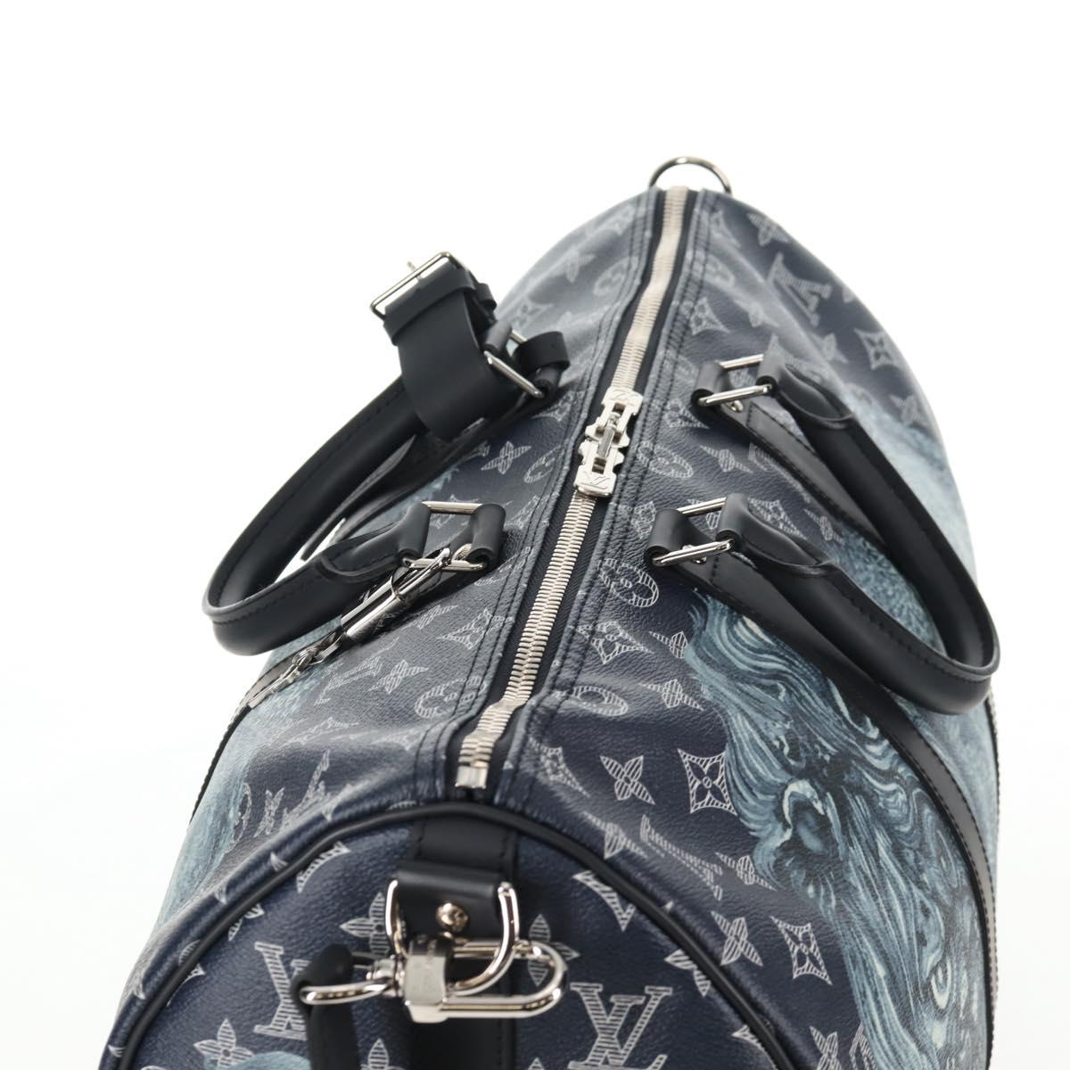 LOUIS VUITTON Monogram Savanna Keepall Bandouliere 45 Bag M54129 LV Auth 137148SM