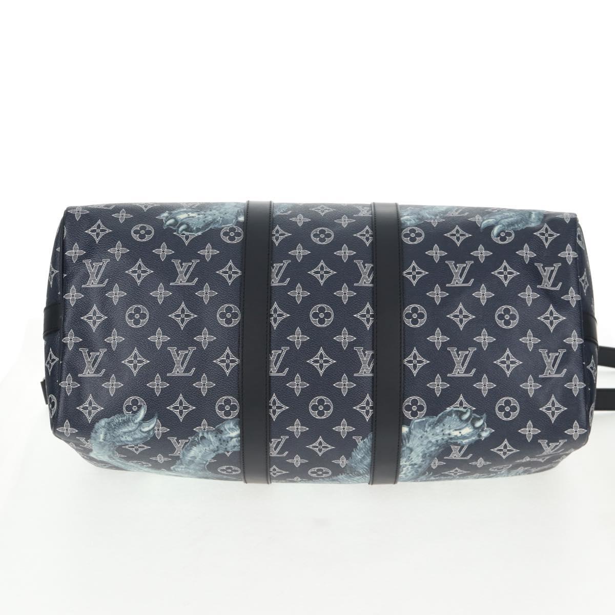 LOUIS VUITTON Monogram Savanna Keepall Bandouliere 45 Bag M54129 LV Auth 137148M