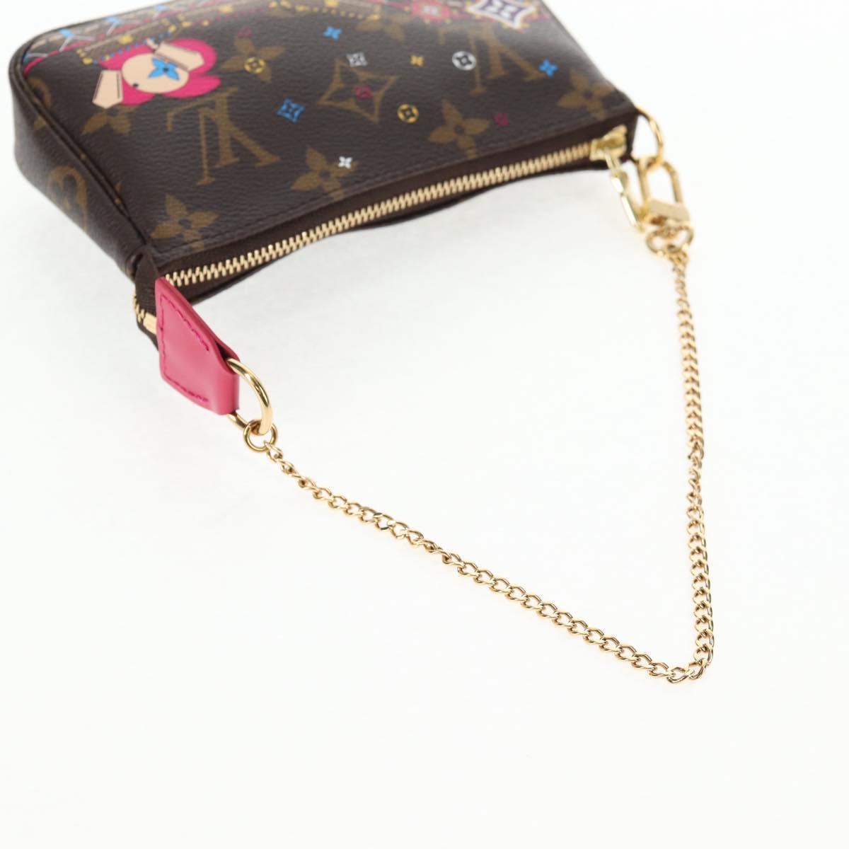 LOUIS VUITTON Monogram Vivienne Mini Pochette Accessoires M69752 LV Auth 137149M