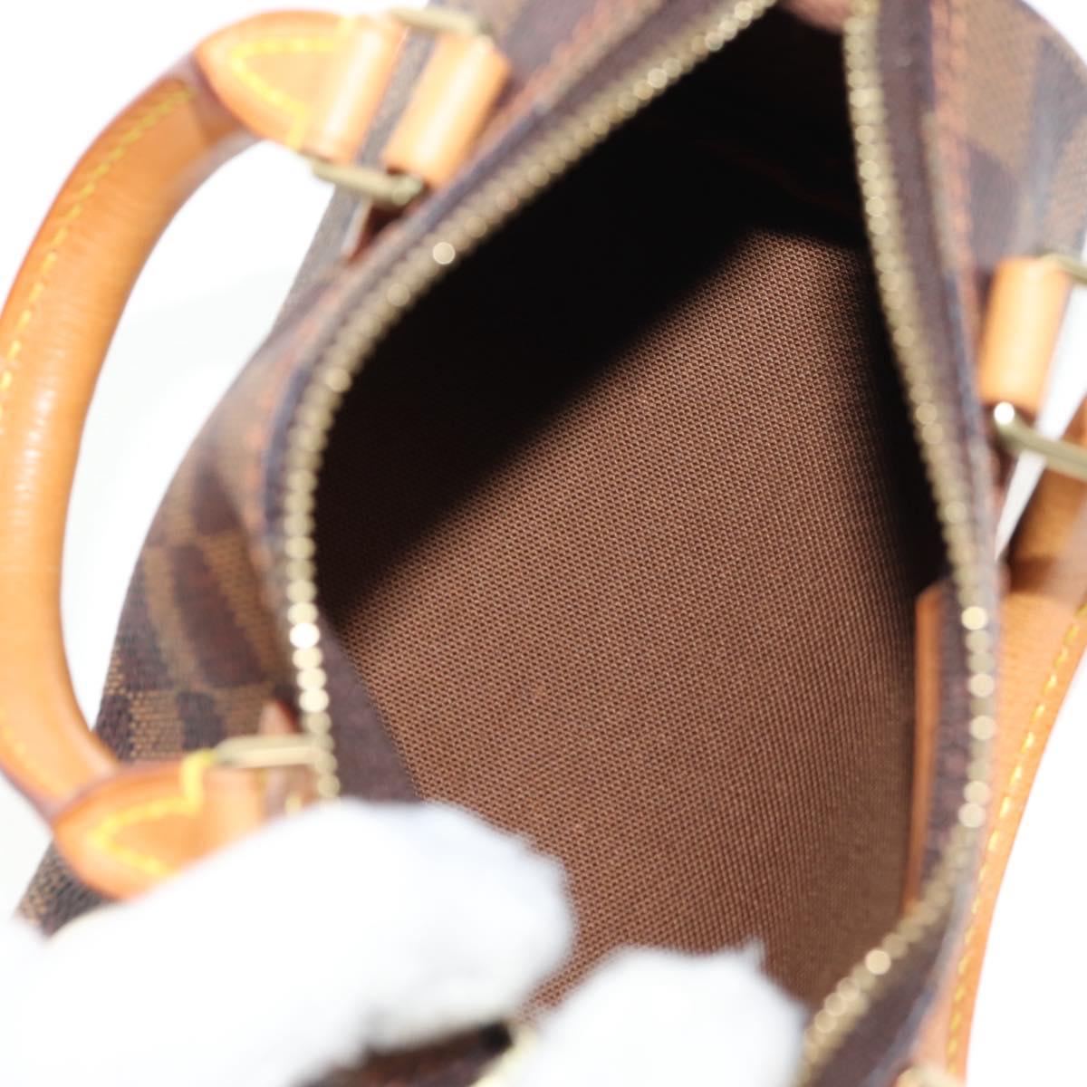 LOUIS VUITTON Damier Ebene Mini Speedy Hand Bag LV Auth 137150S
