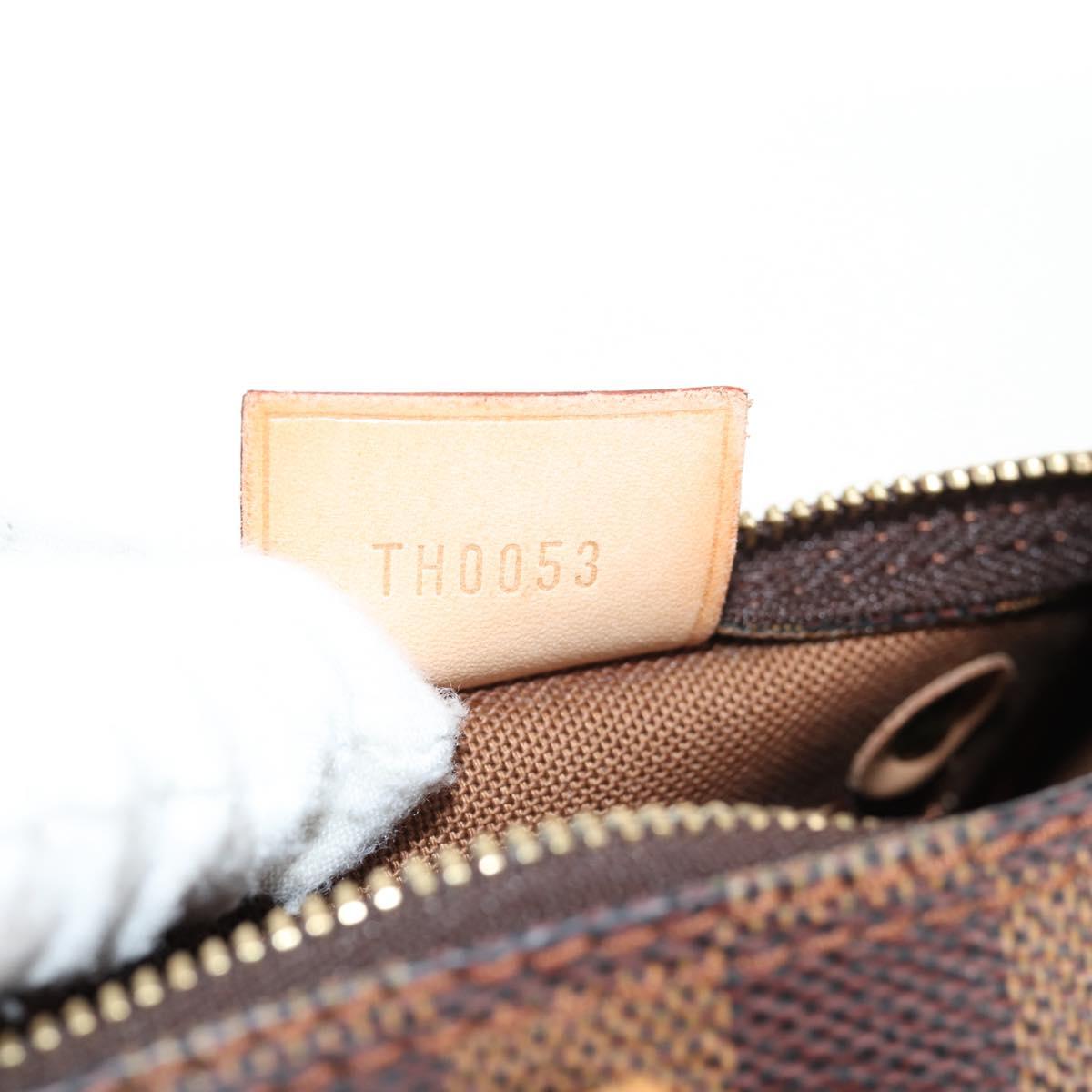 LOUIS VUITTON Damier Ebene Mini Speedy Hand Bag LV Auth 137150S