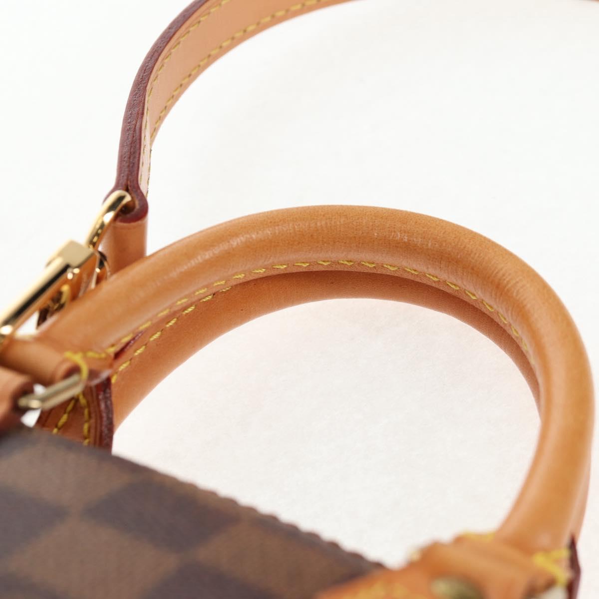 LOUIS VUITTON Damier Ebene Mini Speedy Hand Bag LV Auth 137150S