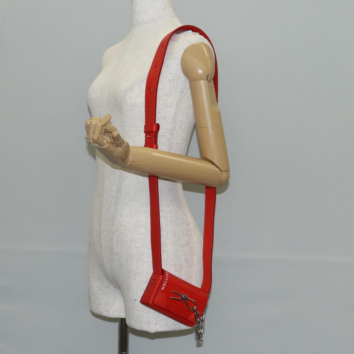 LOUIS VUITTON Micro Steamer Shoulder Bag Leather Red M23837 LV Auth 137151SM